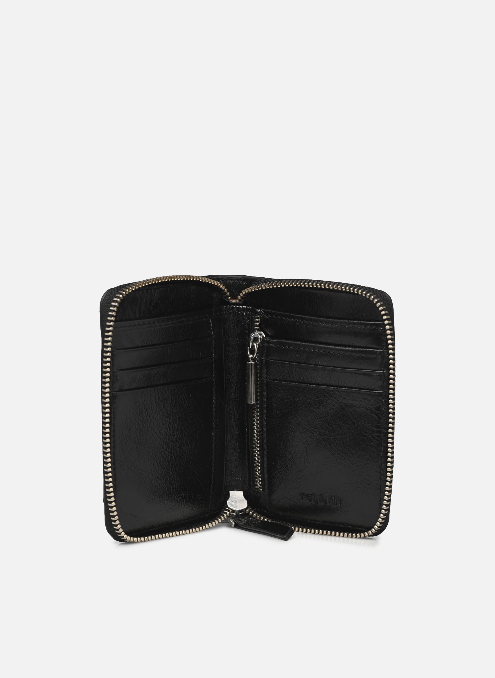 Portemonnees LOU dames zwart Nat & Nin Portemonnees LOU dames zwart NOIR GLACÉ