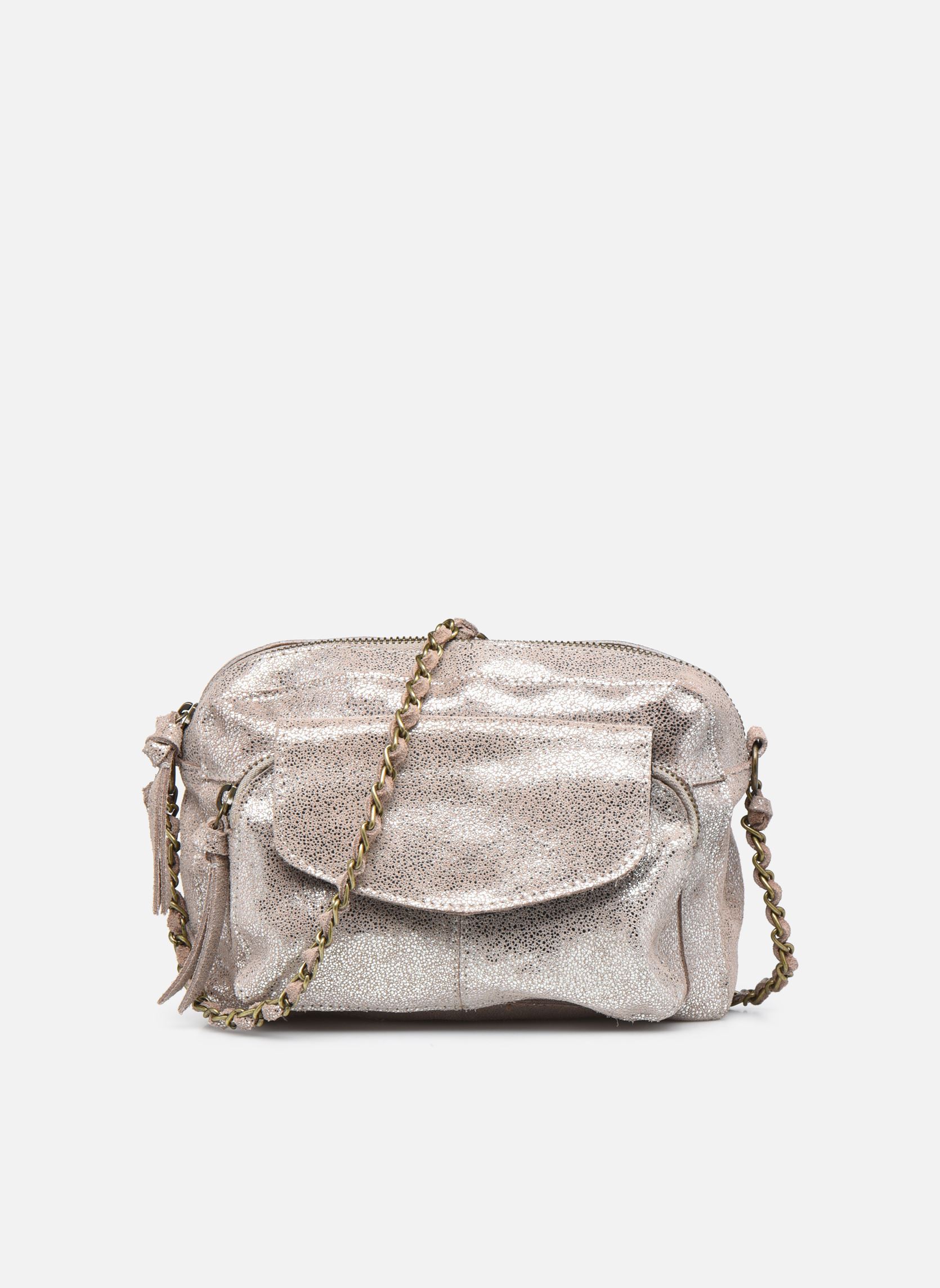 Borse a tracolla Naina Leather Crossover donna argento Pieces Borse a tracolla Naina Leather Crossover donna argento SILVER SNOW