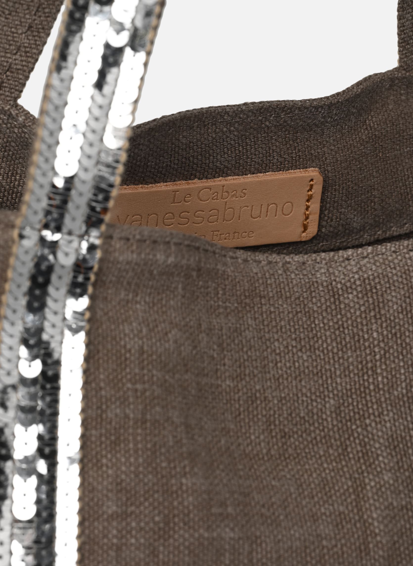 Shopper Cabas Lin paillettes M damen grau Vanessa Bruno Shopper Cabas Lin paillettes M damen grau CALCAIRE 992