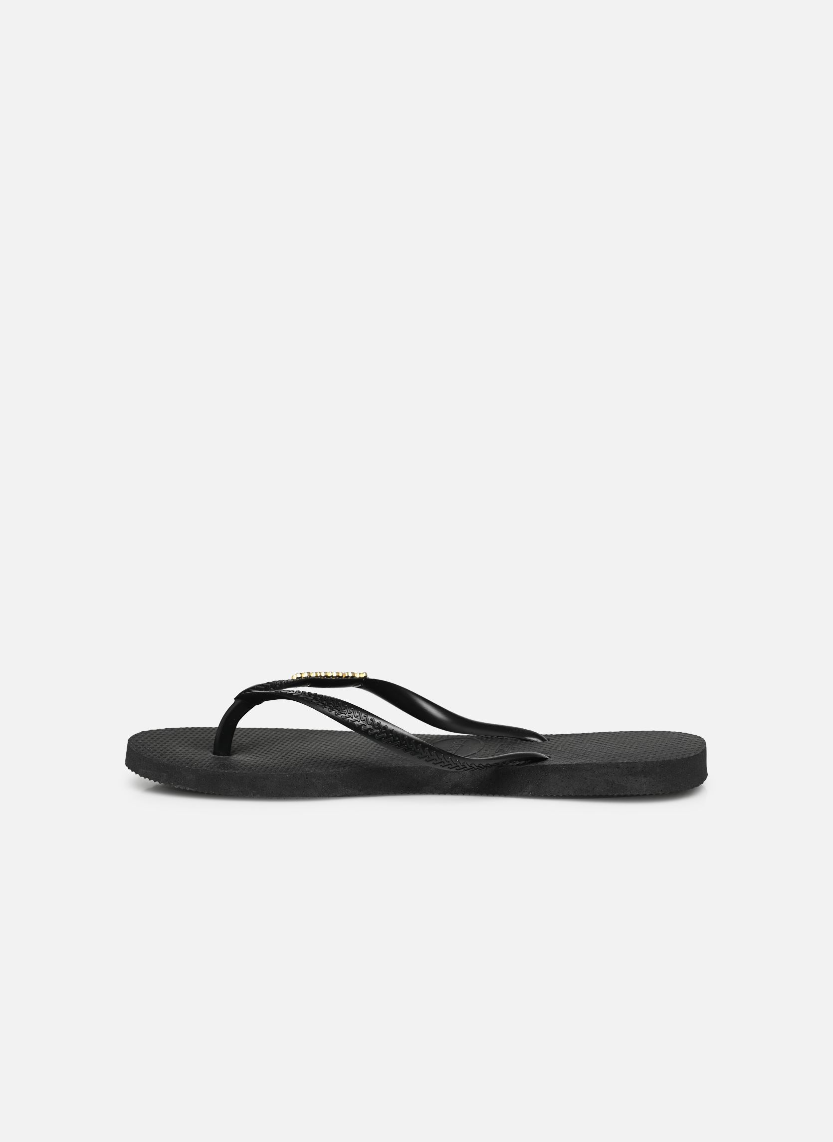 Slippers Slim Logo Metallic dames zwart Havaianas Slippers Slim Logo Metallic dames zwart BLACK/GOLD