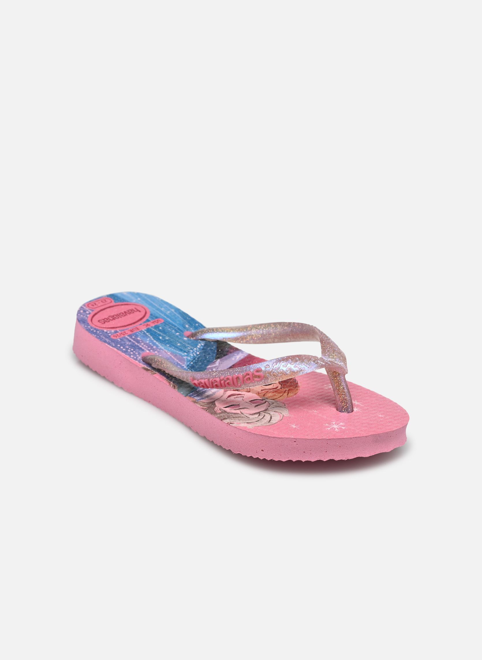 Tongs Kids Slim Princess fille rose Havaianas Tongs Kids Slim Princess fille rose Pink lemonade