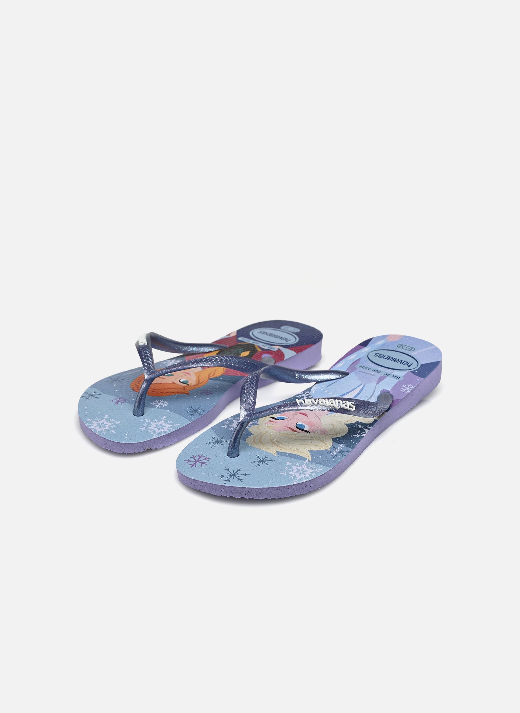 Flip-Flops Kids Slim Princess mädchen blau Havaianas Flip-Flops Kids Slim Princess mädchen blau Lilac Breeze