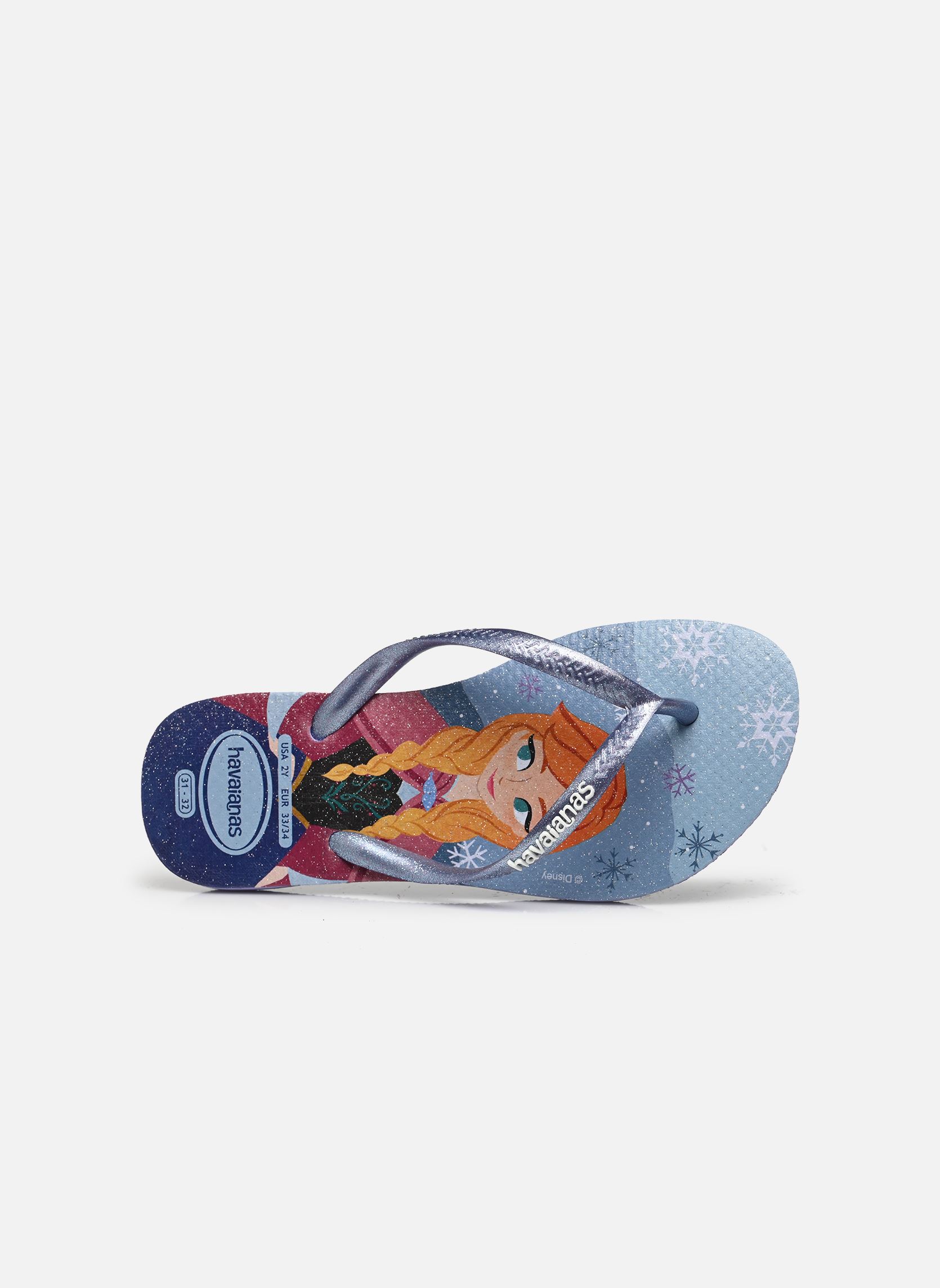 Flip-Flops Kids Slim Princess mädchen blau Havaianas Flip-Flops Kids Slim Princess mädchen blau Lilac Breeze