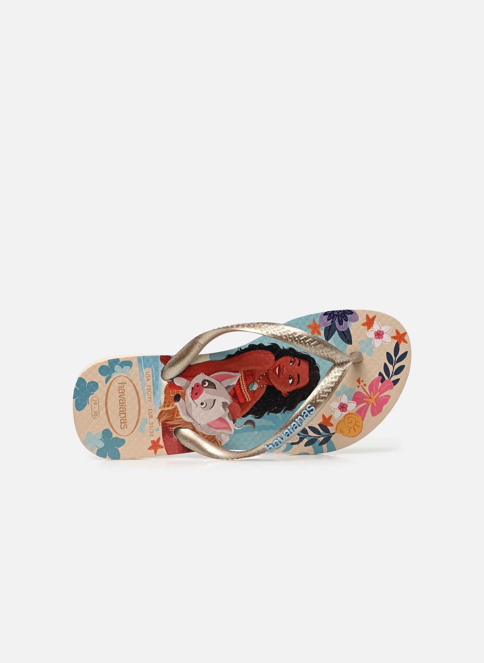 Tongs Kids Slim Princess fille beige Havaianas Tongs Kids Slim Princess fille beige Beige/beige