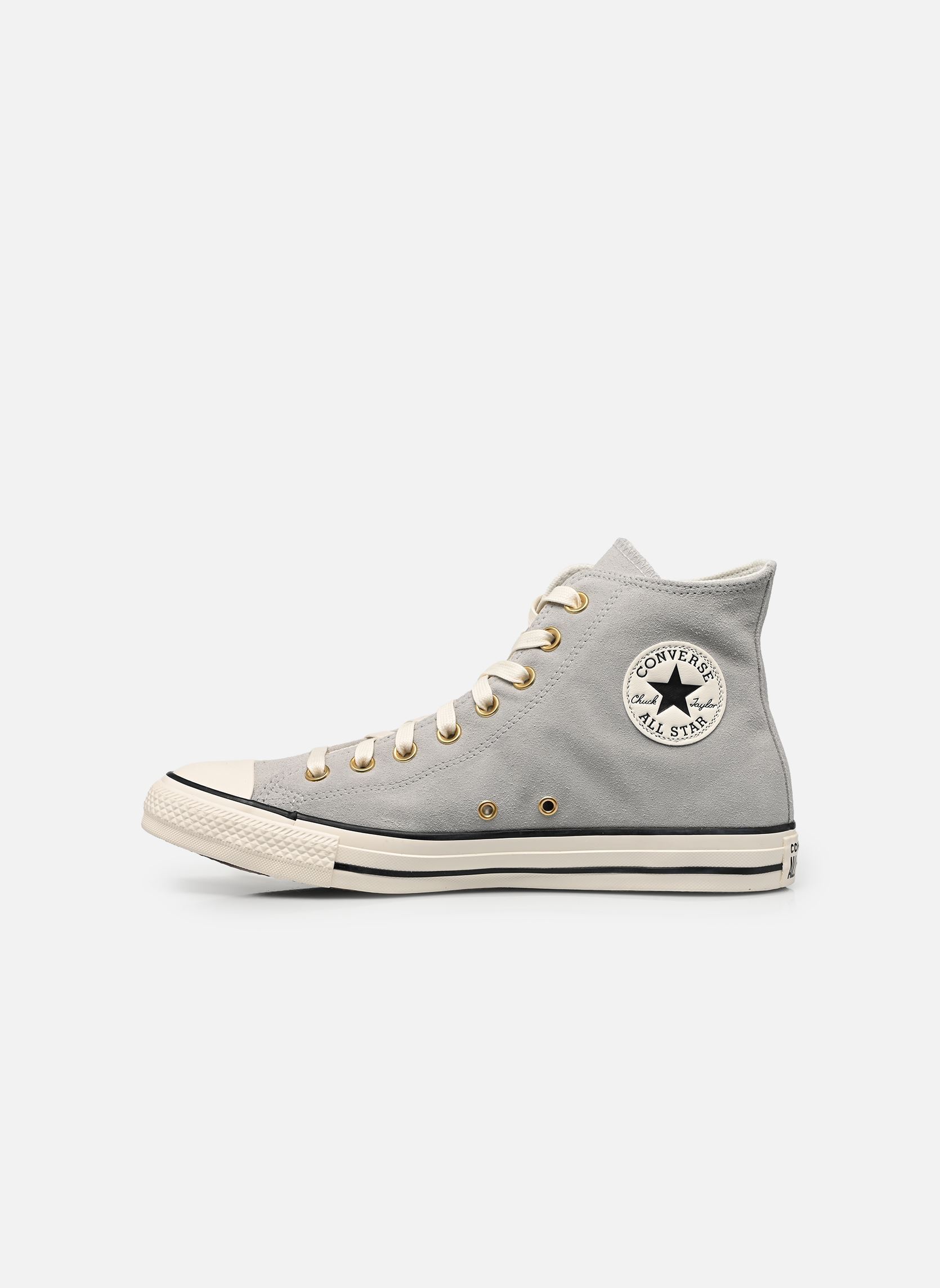 Baskets toile Chuck Taylor All Star Suede Hi M homme gris Converse Baskets toile Chuck Taylor All Star Suede Hi M homme gris LIGHT GREY/EGRET/BLACK