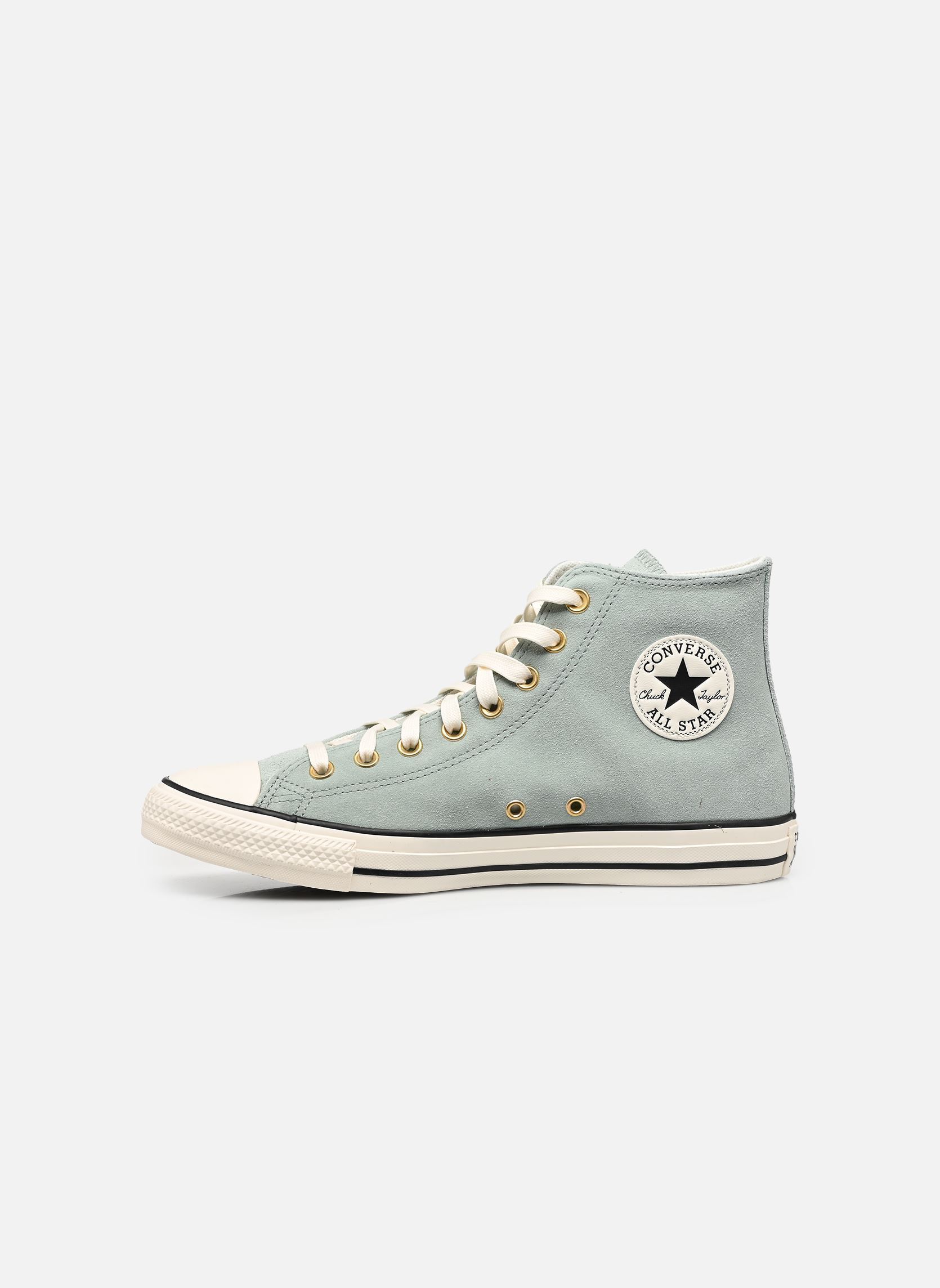 Leinen-Sneaker Chuck Taylor All Star Suede Hi M herren grün Converse Leinen-Sneaker Chuck Taylor All Star Suede Hi M herren grün THYME AGAIN/EGRET/BLACK