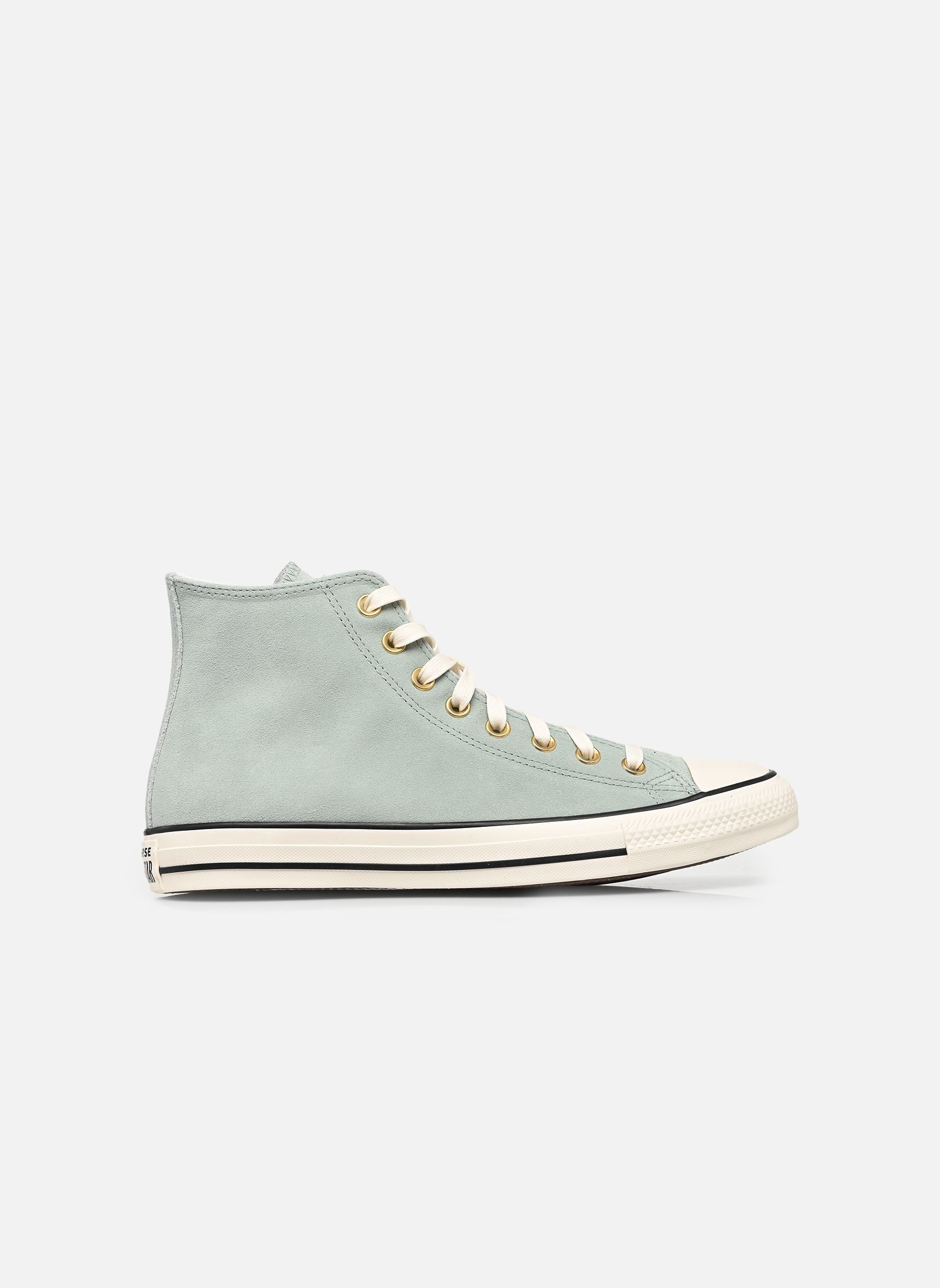 Leinen-Sneaker Chuck Taylor All Star Suede Hi M herren grün Converse Leinen-Sneaker Chuck Taylor All Star Suede Hi M herren grün THYME AGAIN/EGRET/BLACK
