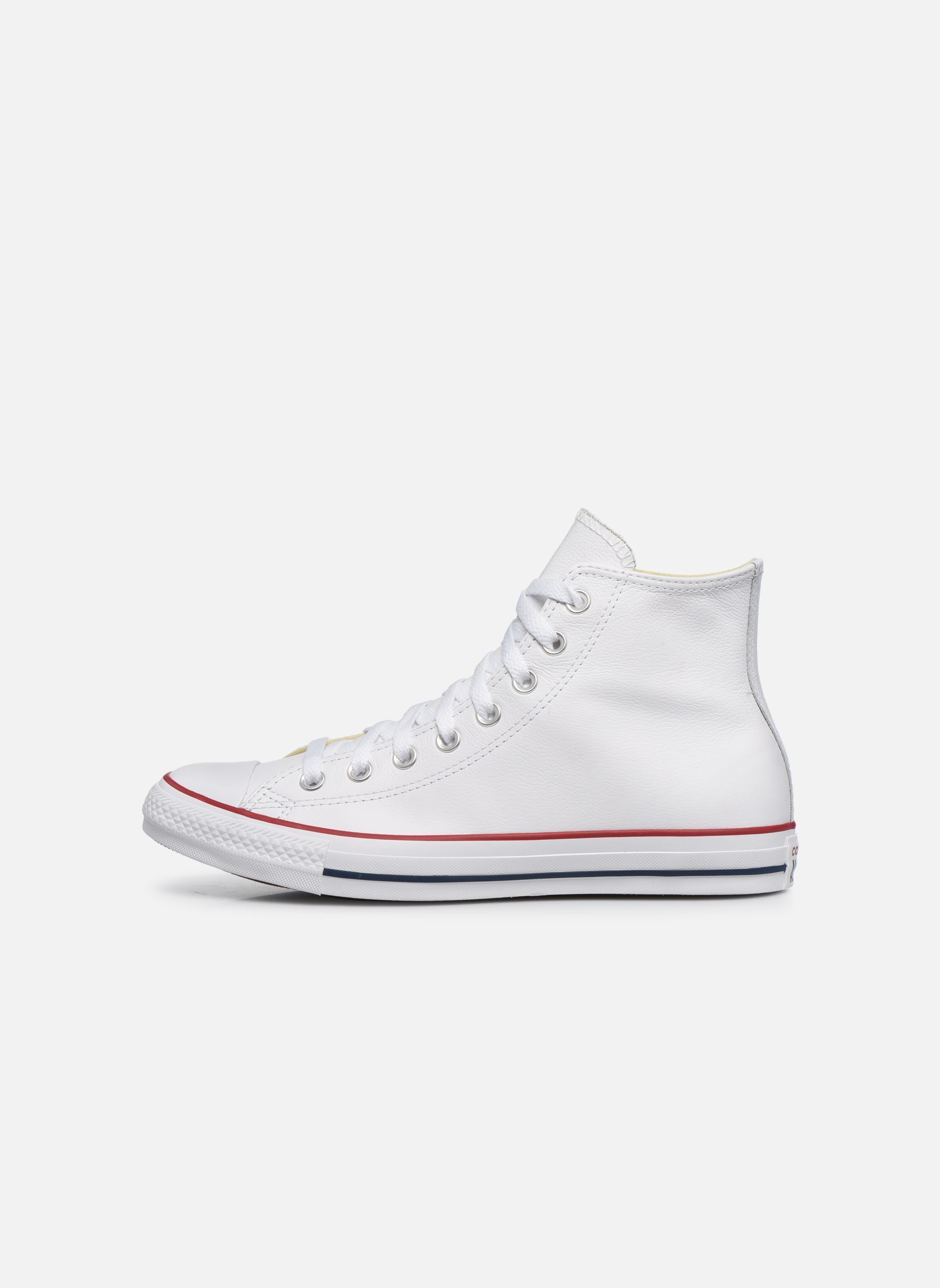Baskets Chuck Taylor All Star Leather Hi M homme blanc Converse Baskets Chuck Taylor All Star Leather Hi M homme blanc WHITE