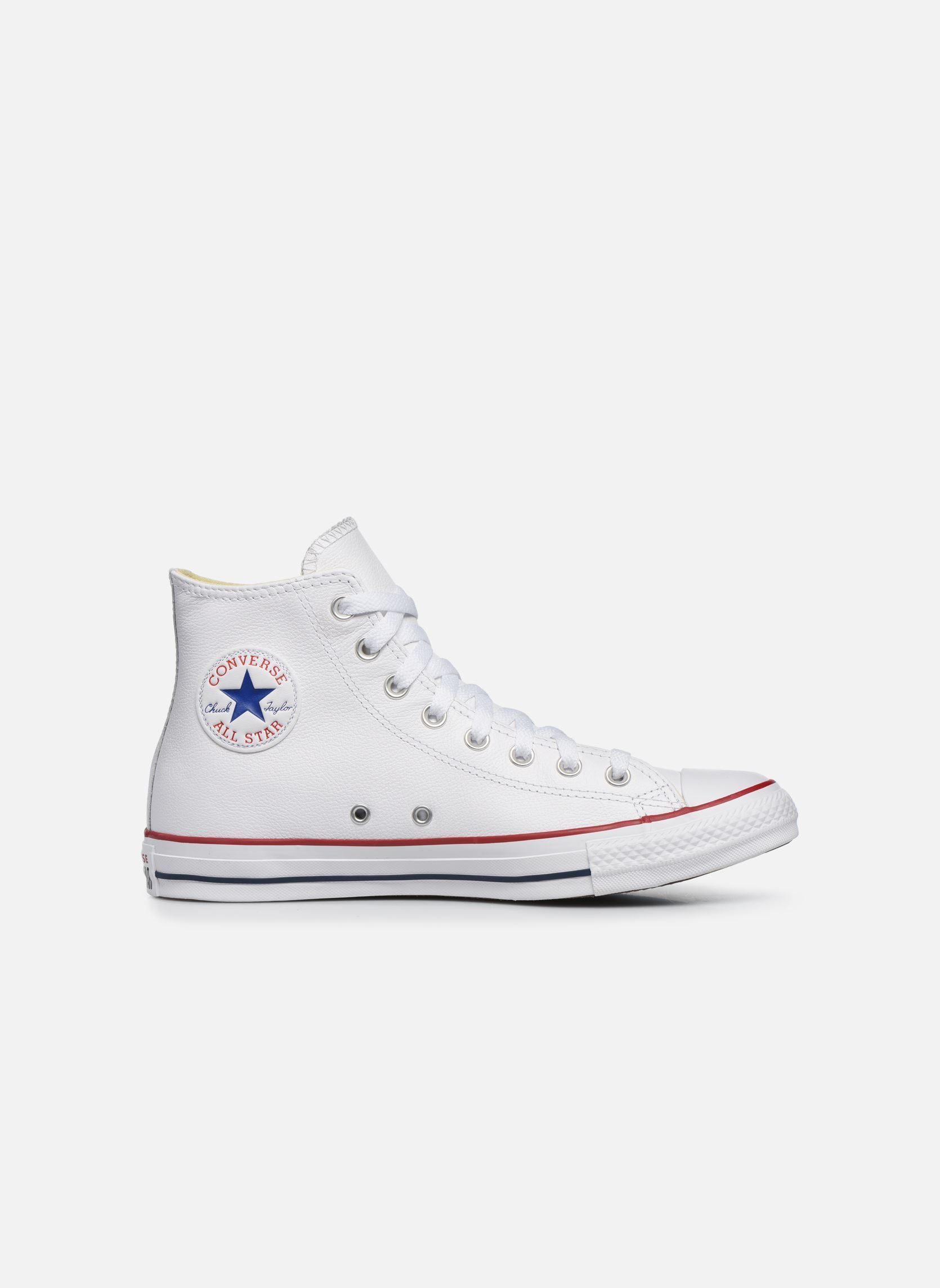 Baskets Chuck Taylor All Star Leather Hi M homme blanc Converse Baskets Chuck Taylor All Star Leather Hi M homme blanc WHITE