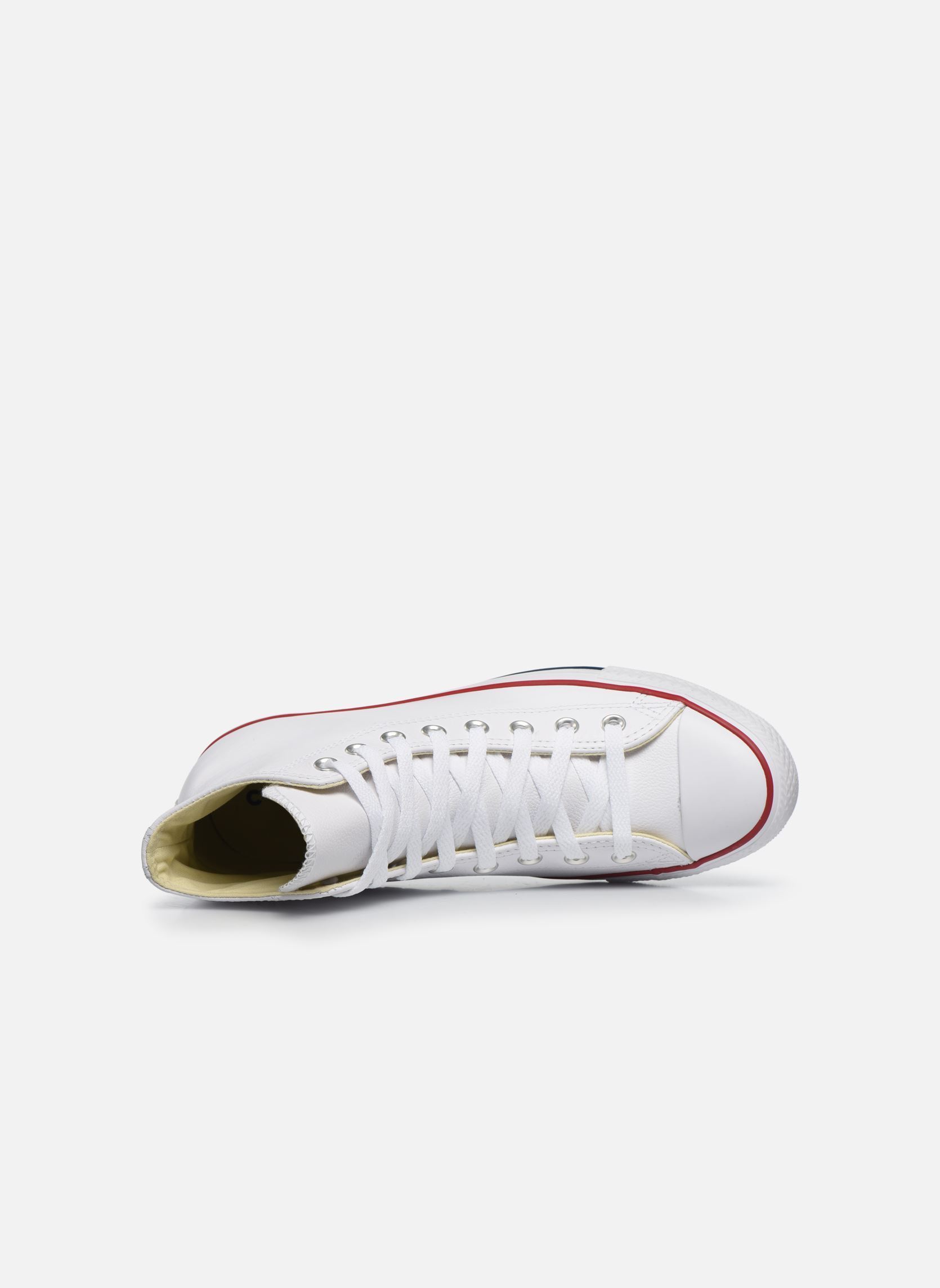 Baskets Chuck Taylor All Star Leather Hi M homme blanc Converse Baskets Chuck Taylor All Star Leather Hi M homme blanc WHITE