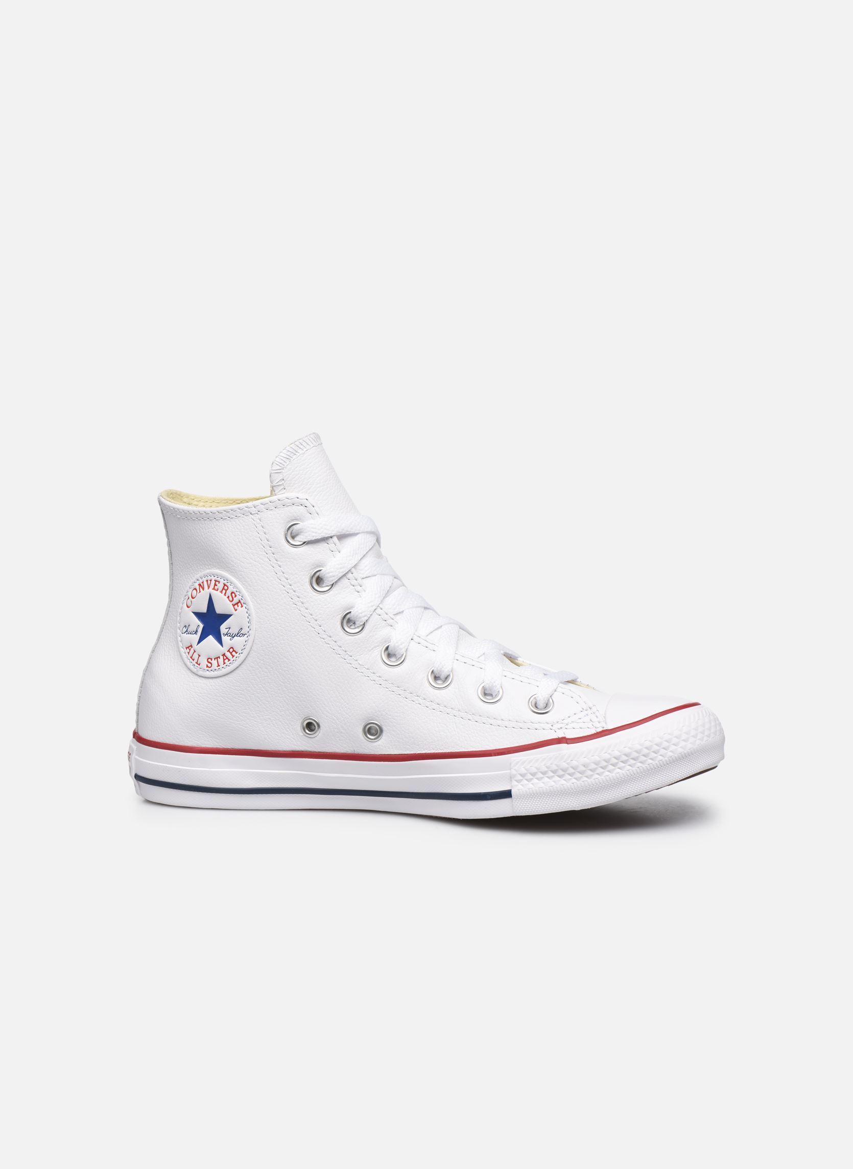 Baskets Chuck Taylor All Star Leather Hi blanc Converse Baskets Chuck Taylor All Star Leather Hi blanc WHITE