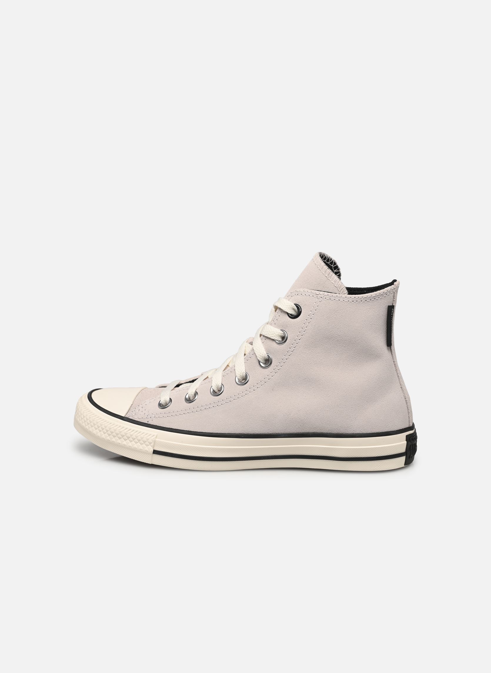 Baskets Chuck Taylor All Star Leather Hi femme gris Converse Baskets Chuck Taylor All Star Leather Hi femme gris PALE PUTTY/BLACK/EGRET