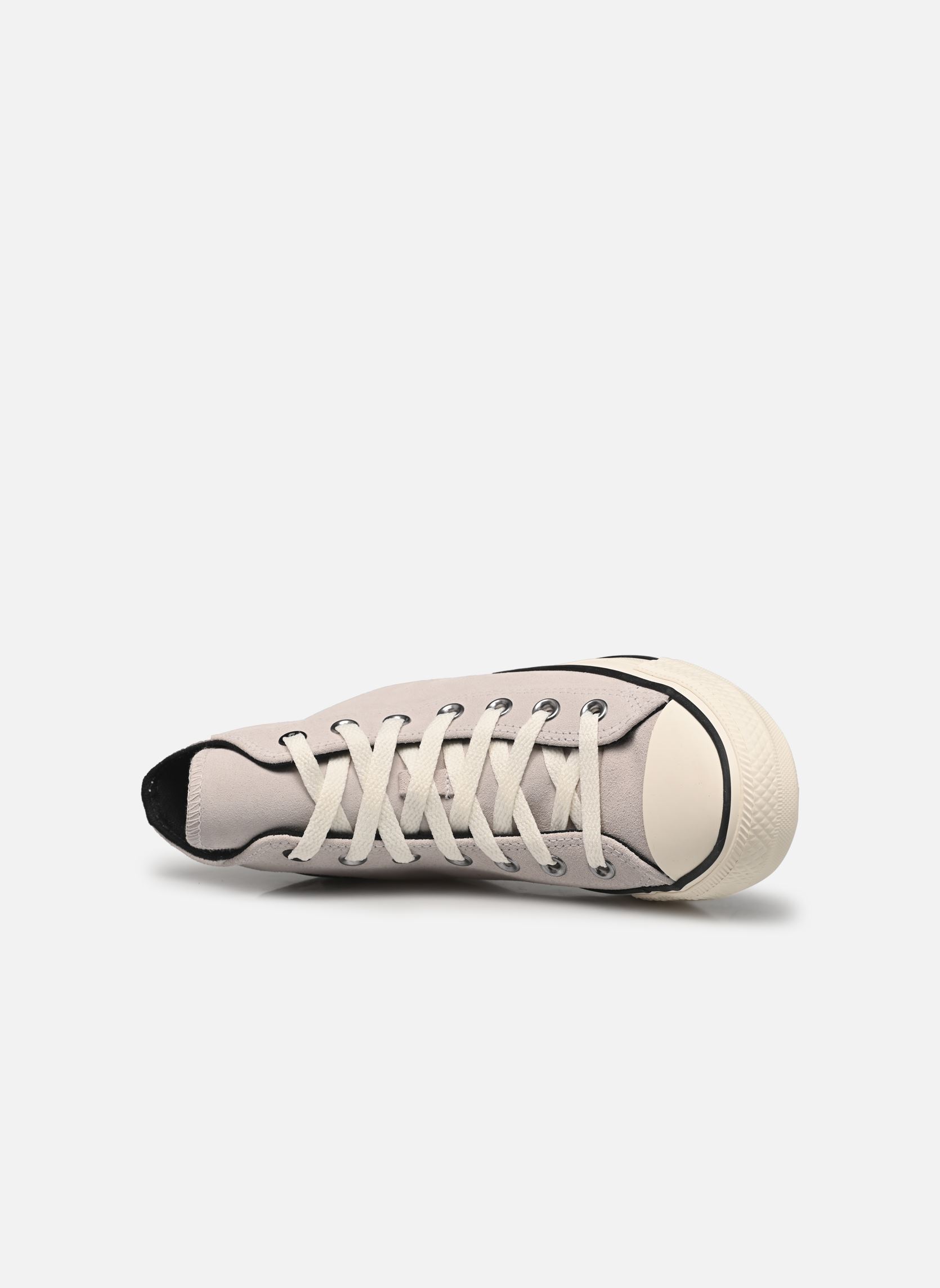 Baskets Chuck Taylor All Star Leather Hi femme gris Converse Baskets Chuck Taylor All Star Leather Hi femme gris PALE PUTTY/BLACK/EGRET