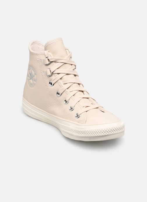 Converse Baskets Chuck Taylor All Star Leather Hi femme beige
