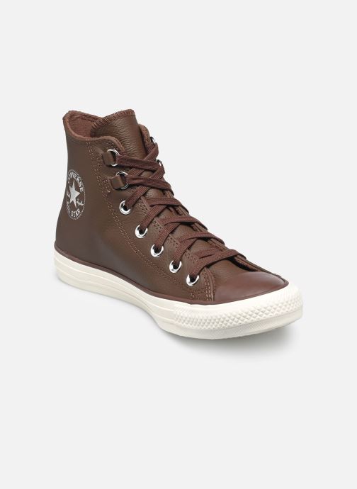 Converse Sneaker Chuck Taylor All Star Leather Hi damen braun