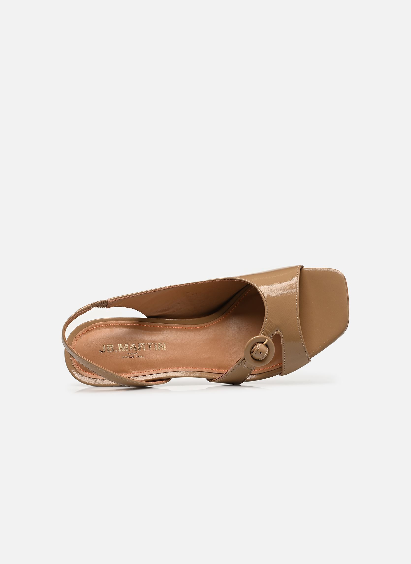 Sandales Lola femme marron JB Martin Sandales Lola femme marron VERNIS CAFE CREME