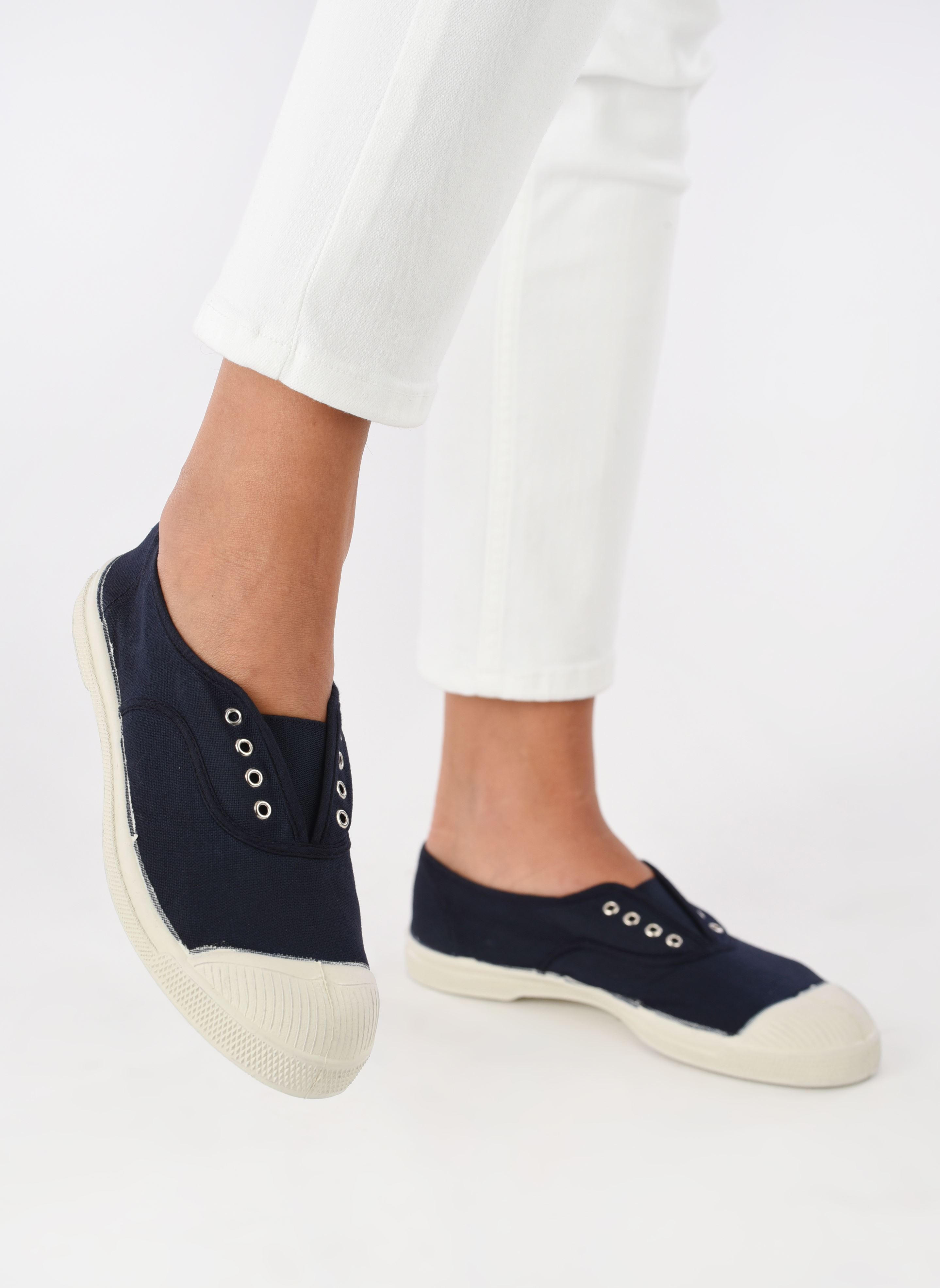 Baskets toile Tennis Elly W femme bleu Bensimon Baskets toile Tennis Elly W femme bleu MARINE