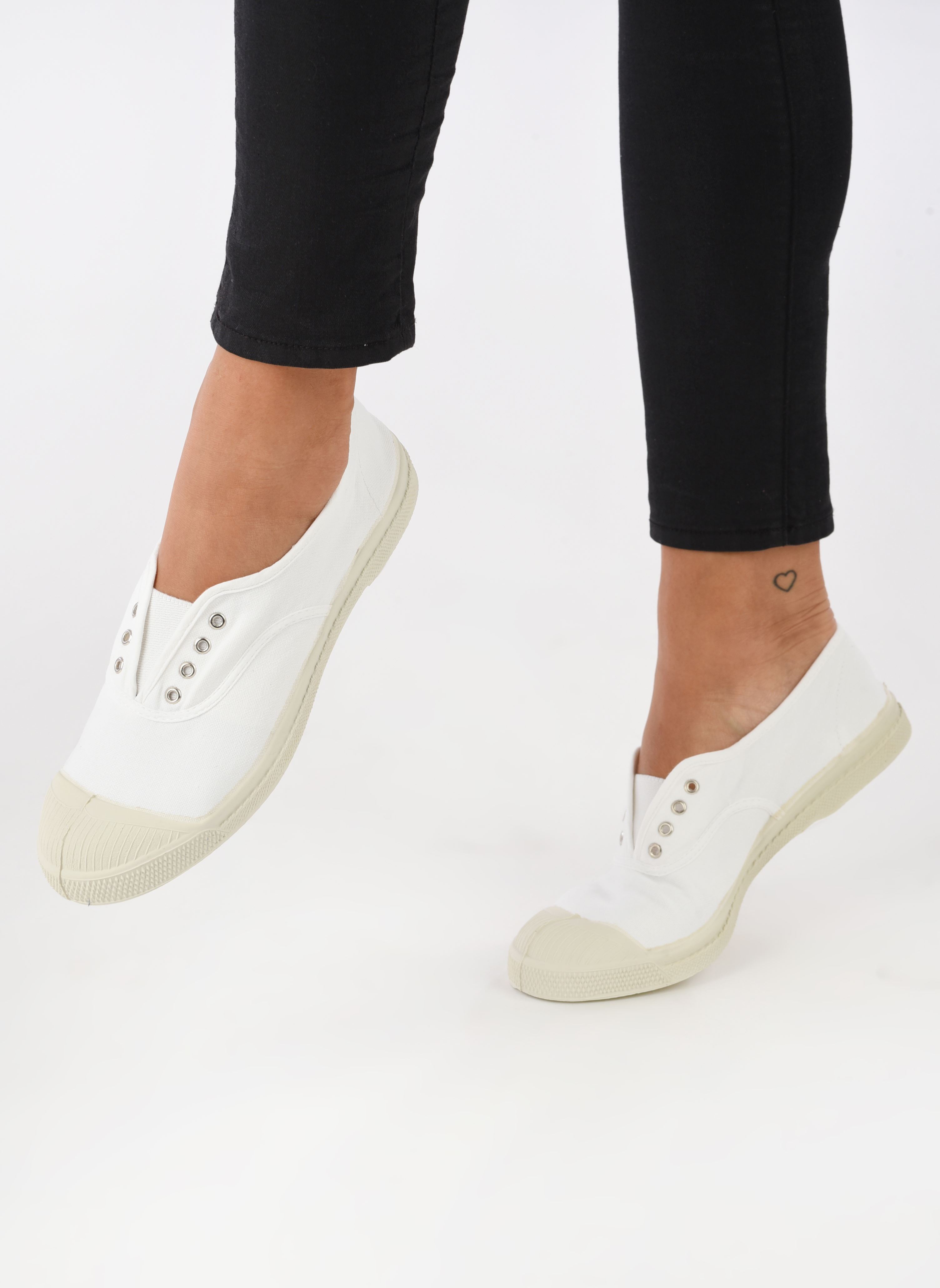 Sneakers di tela Tennis Elly W donna bianco Bensimon Sneakers di tela Tennis Elly W donna bianco BLANC