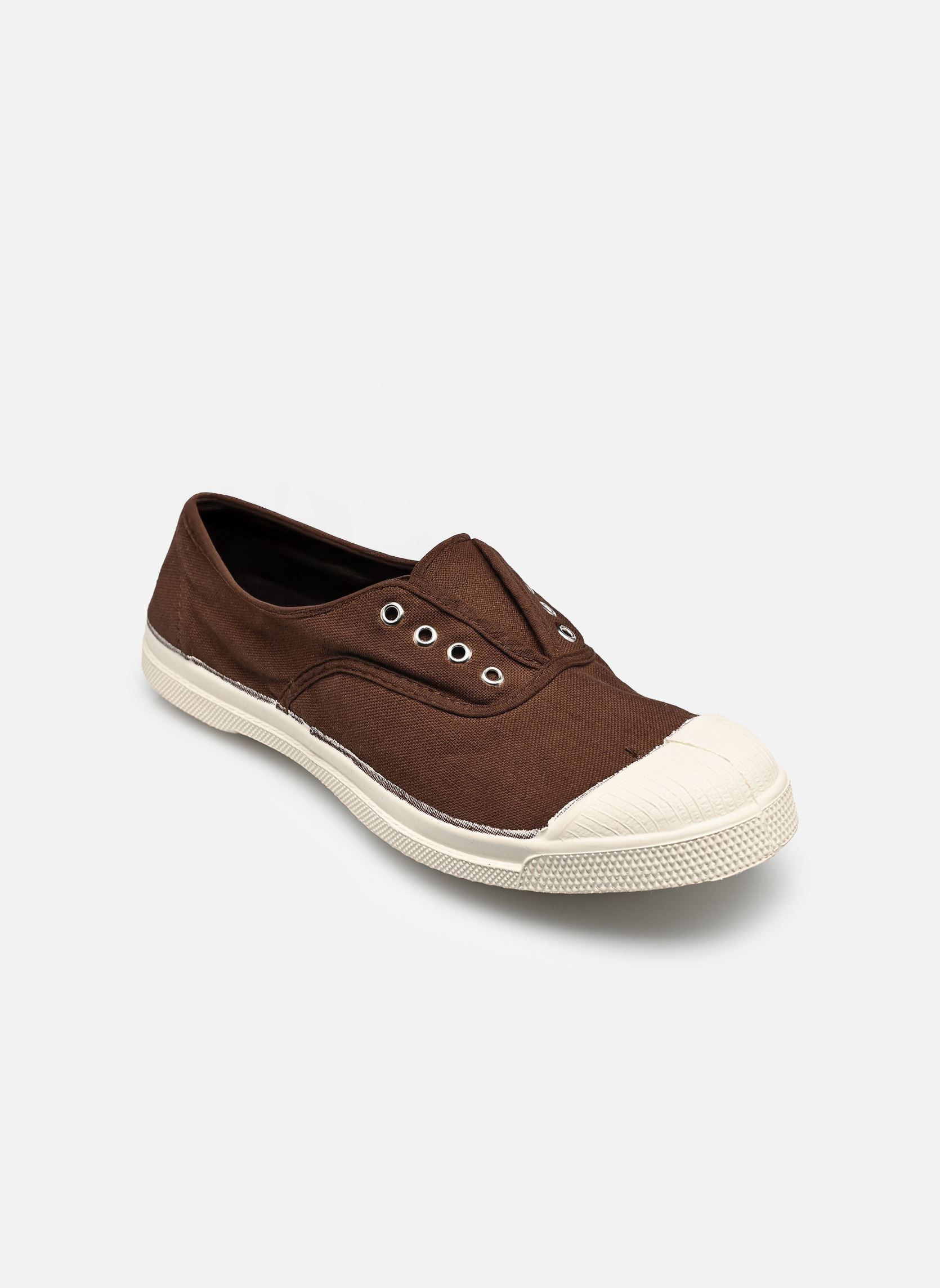 Zapatillas de lona Tennis Elly W mujer marrón Bensimon Zapatillas de lona Tennis Elly W mujer marrón CHOCOLAT