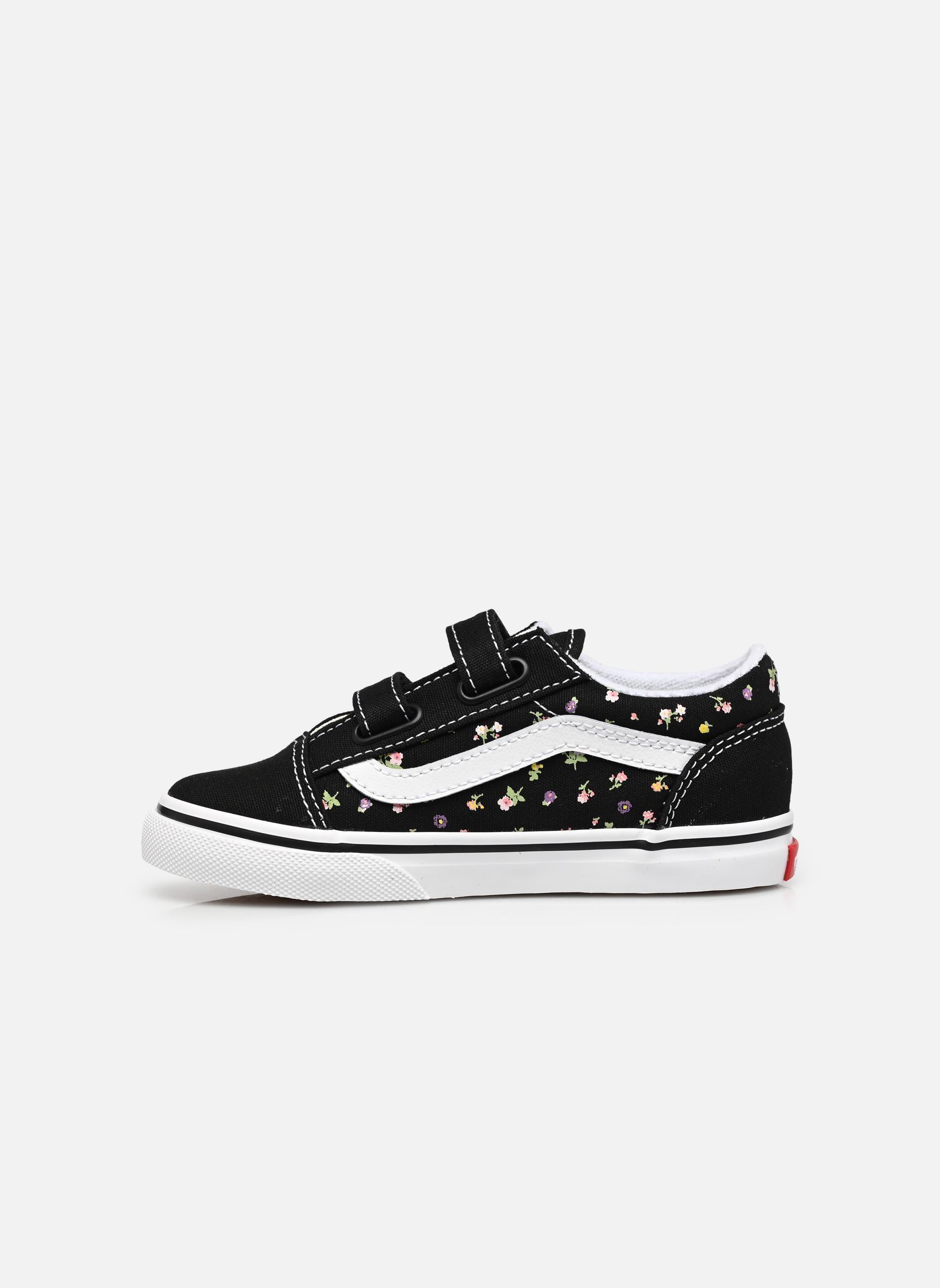 Niedrige Sneaker Old Skool v mädchen schwarz Vans Niedrige Sneaker Old Skool v mädchen schwarz DISTY FLORAL BLACK/SUNSET BL