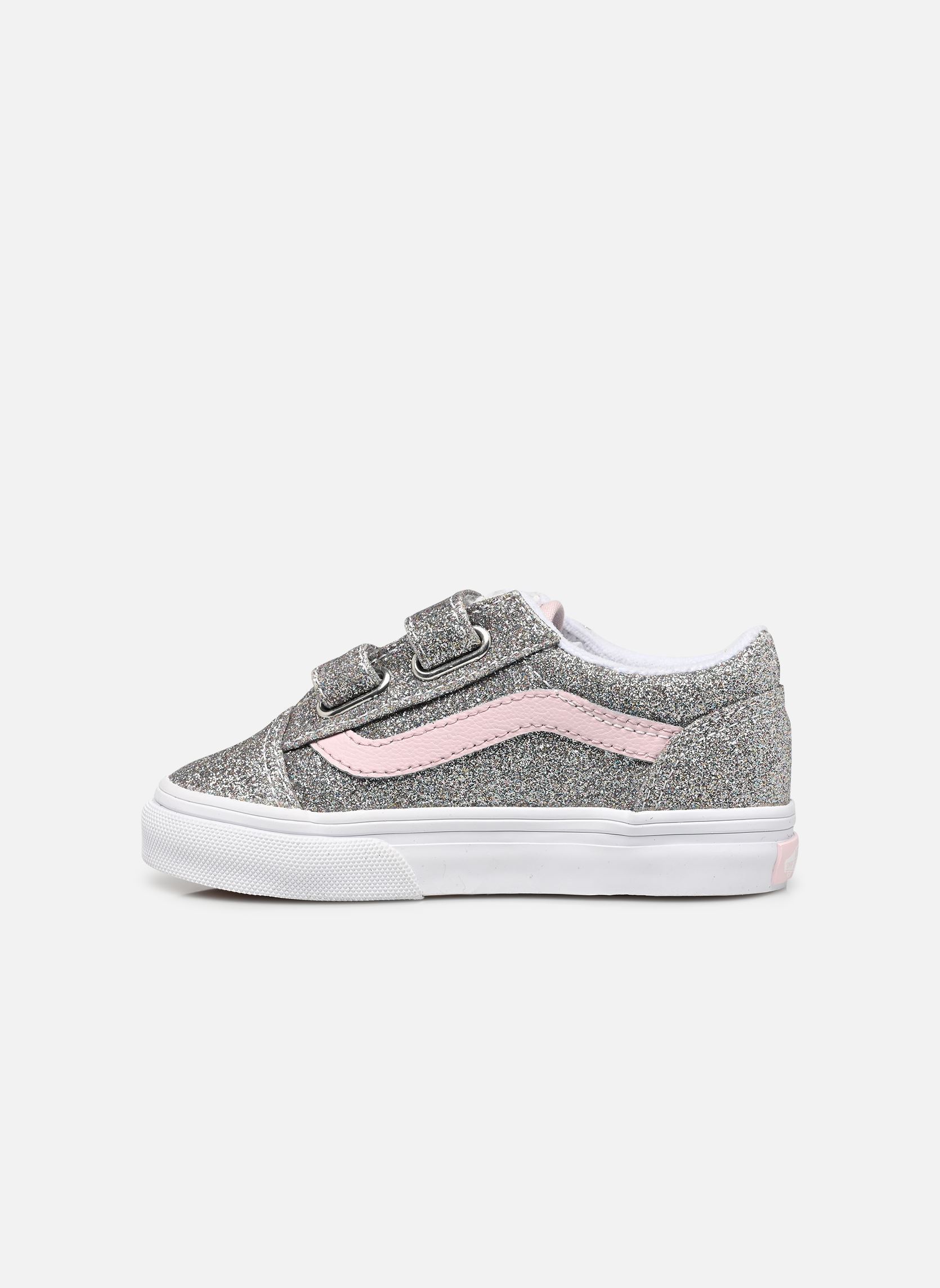 Lage sneakers Old Skool v meisjes zilver Vans Lage sneakers Old Skool v meisjes zilver GLITTER SILVER/PALE PET
