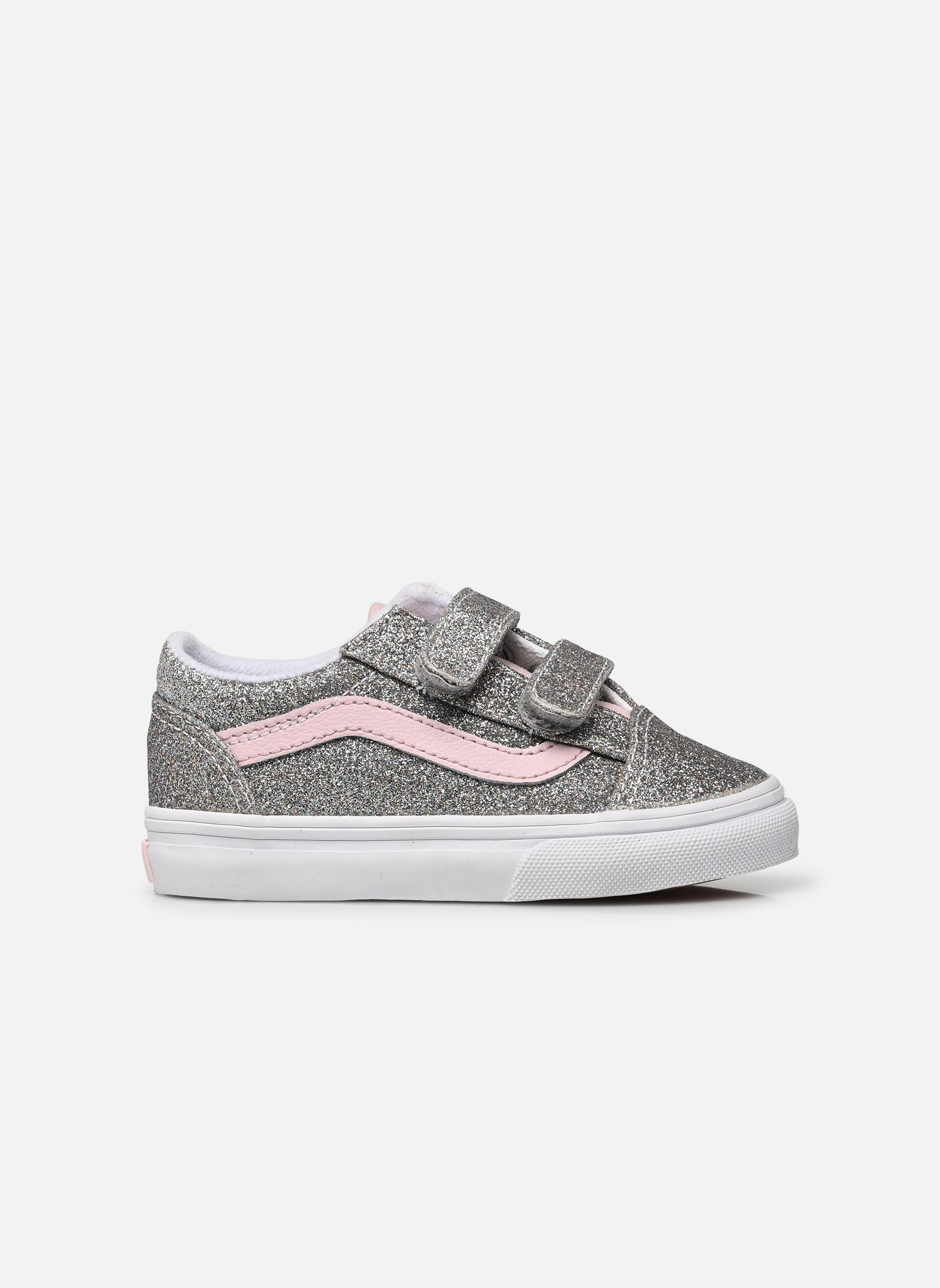 Lage sneakers Old Skool v meisjes zilver Vans Lage sneakers Old Skool v meisjes zilver GLITTER SILVER/PALE PET