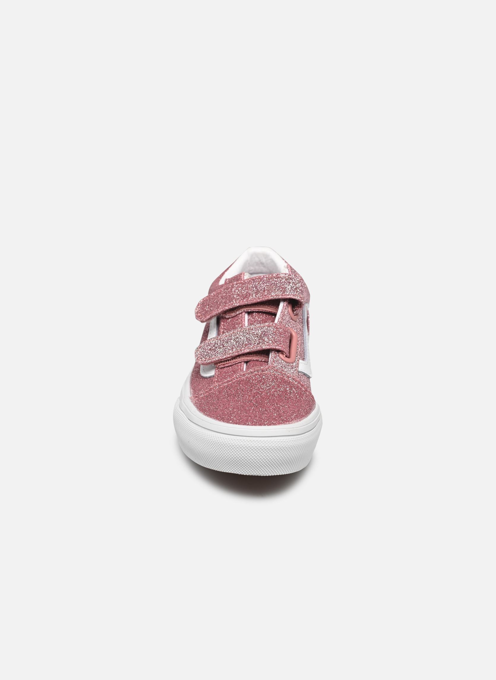 Niedrige Sneaker Old Skool V mädchen rosa Vans Niedrige Sneaker Old Skool V mädchen rosa GLITTER ROSE GOLD