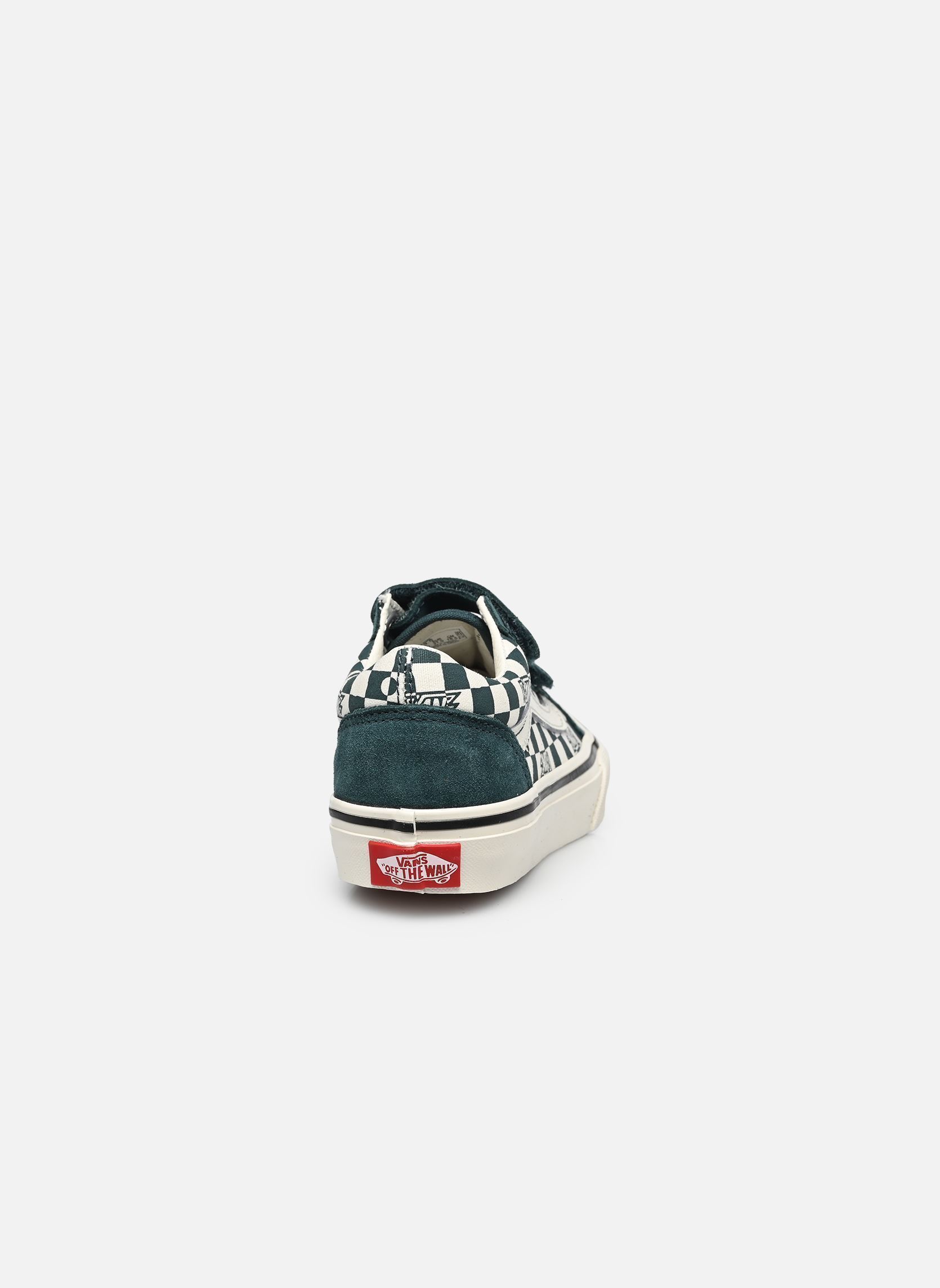 Baskets basses Old Skool V garçon bleu Vans Baskets basses Old Skool V garçon bleu FRJ - GEO CHECK MYSTIC MOSS