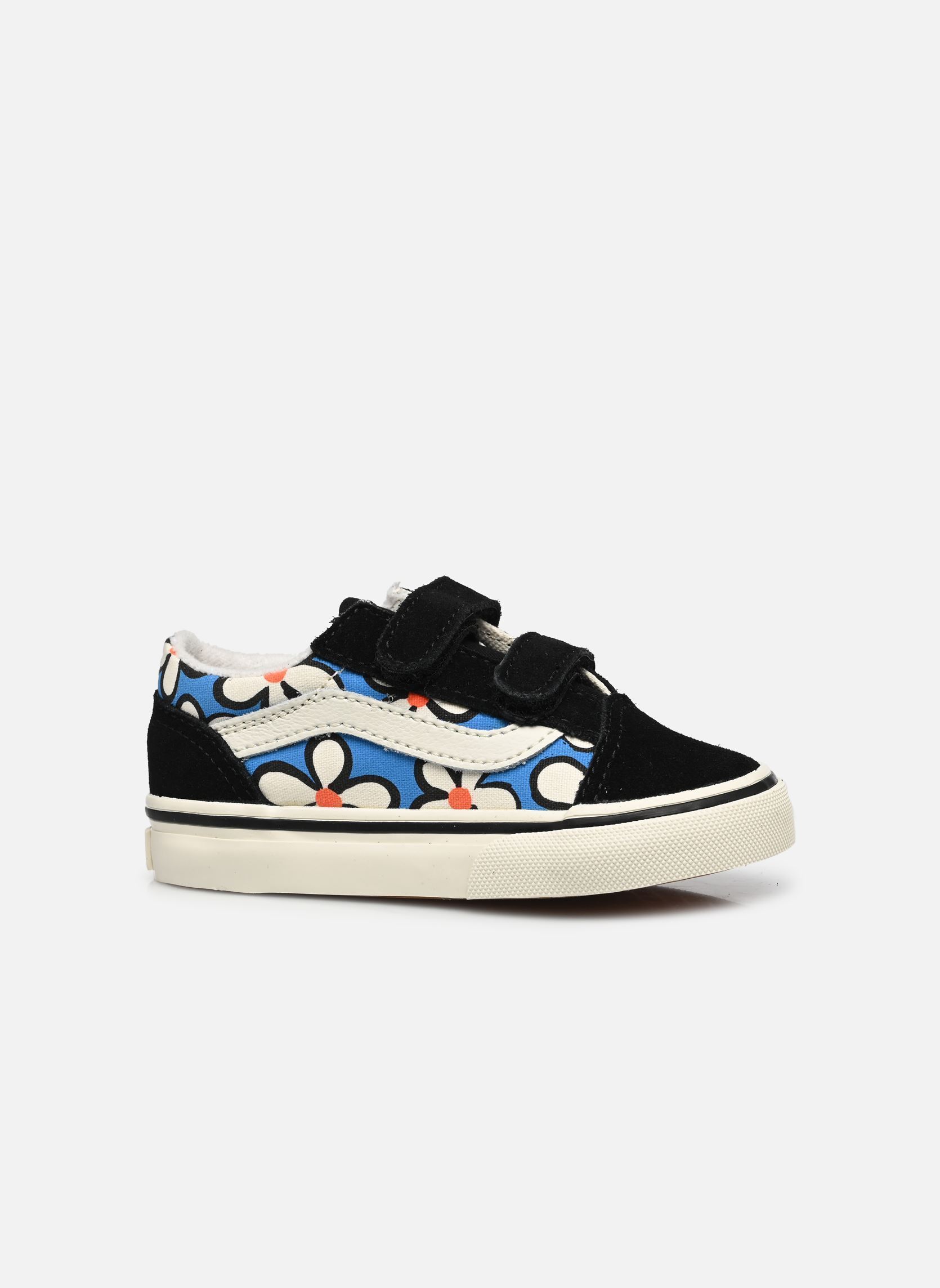 Niedrige Sneaker Old Skool V mädchen blau Vans Niedrige Sneaker Old Skool V mädchen blau FNM - PAINTED FLORAL BRIGHT A