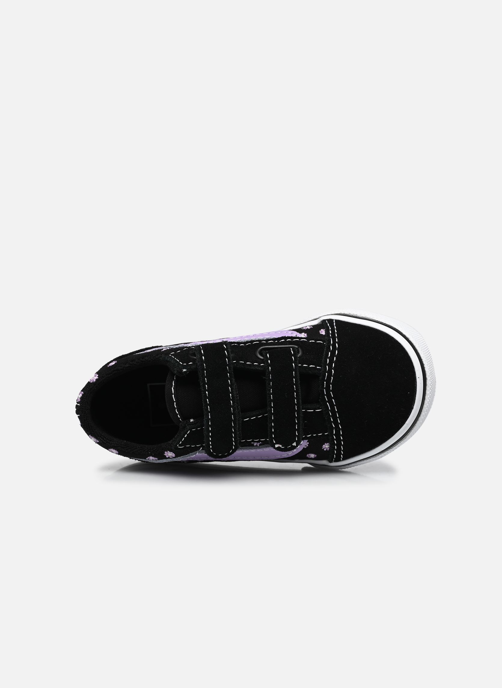 Niedrige Sneaker Old Skool V mädchen schwarz Vans Niedrige Sneaker Old Skool V mädchen schwarz PRP - FLORAL EMBROIDERY PURPL