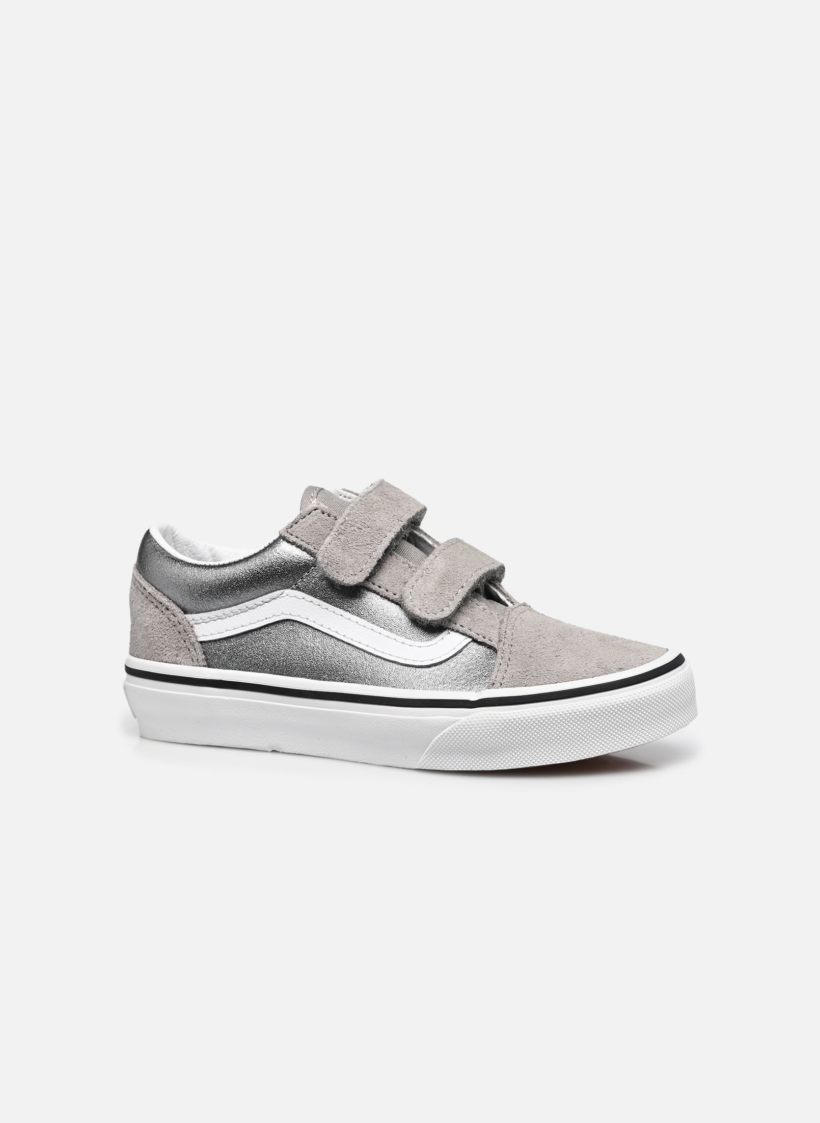 Niedrige Sneaker Old Skool V mädchen silber Vans Niedrige Sneaker Old Skool V mädchen silber SLV - METALLIC SILVER