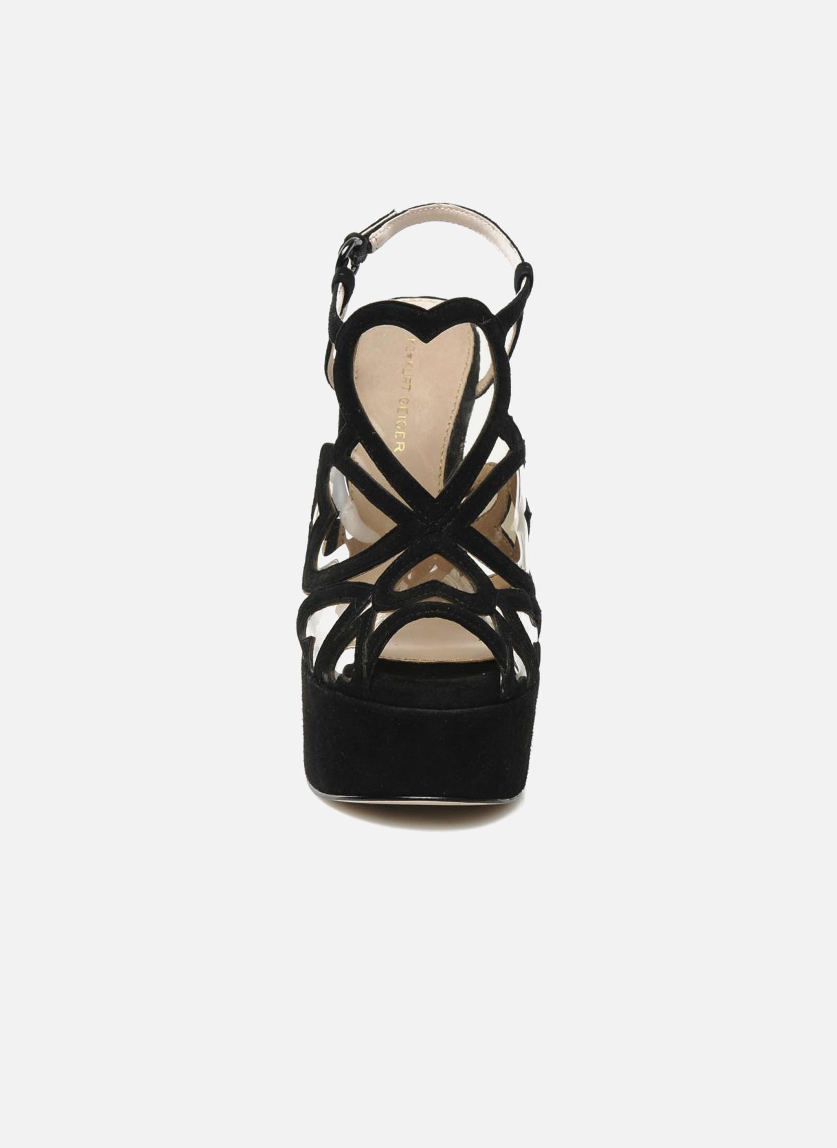 Sandalen met sleehak en plateau Kutie dames zwart Kurt Geiger Sandalen met sleehak en plateau Kutie dames zwart Black Suede