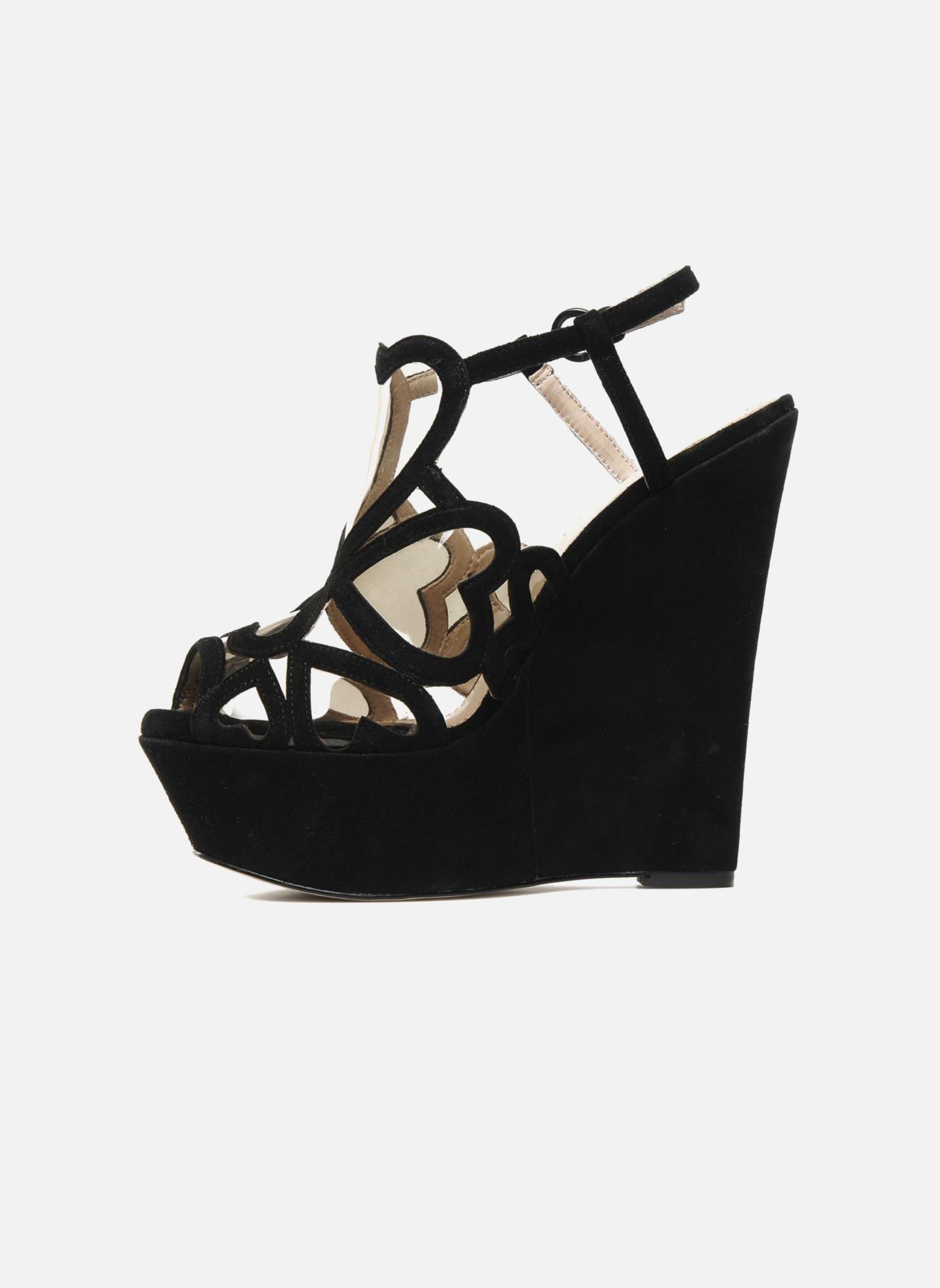 Sandalen met sleehak en plateau Kutie dames zwart Kurt Geiger Sandalen met sleehak en plateau Kutie dames zwart Black Suede