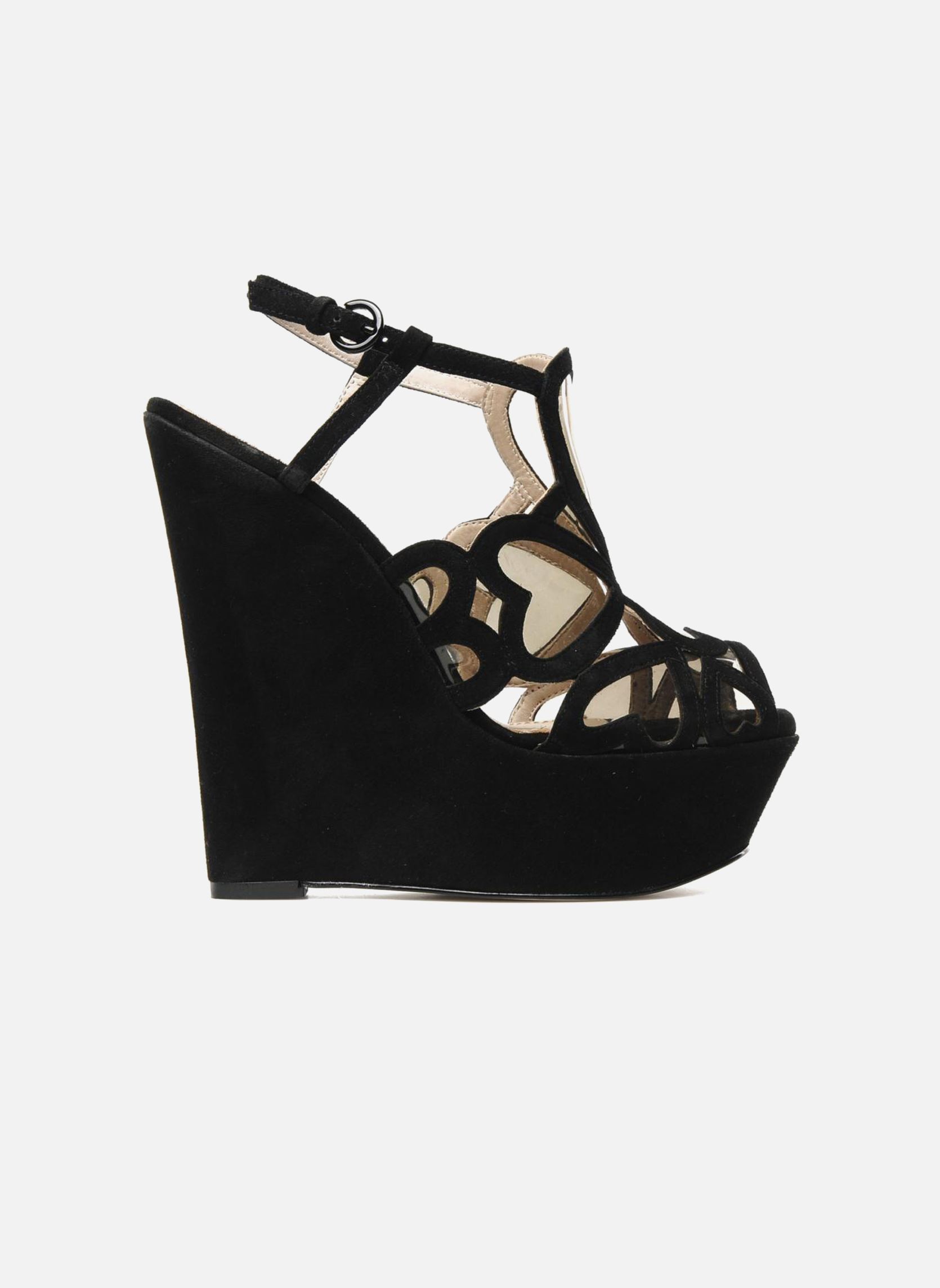 Sandalen met sleehak en plateau Kutie dames zwart Kurt Geiger Sandalen met sleehak en plateau Kutie dames zwart Black Suede