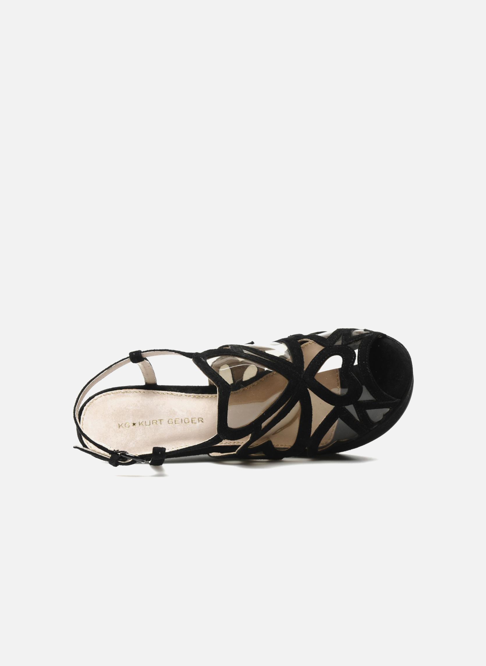 Sandalen met sleehak en plateau Kutie dames zwart Kurt Geiger Sandalen met sleehak en plateau Kutie dames zwart Black Suede
