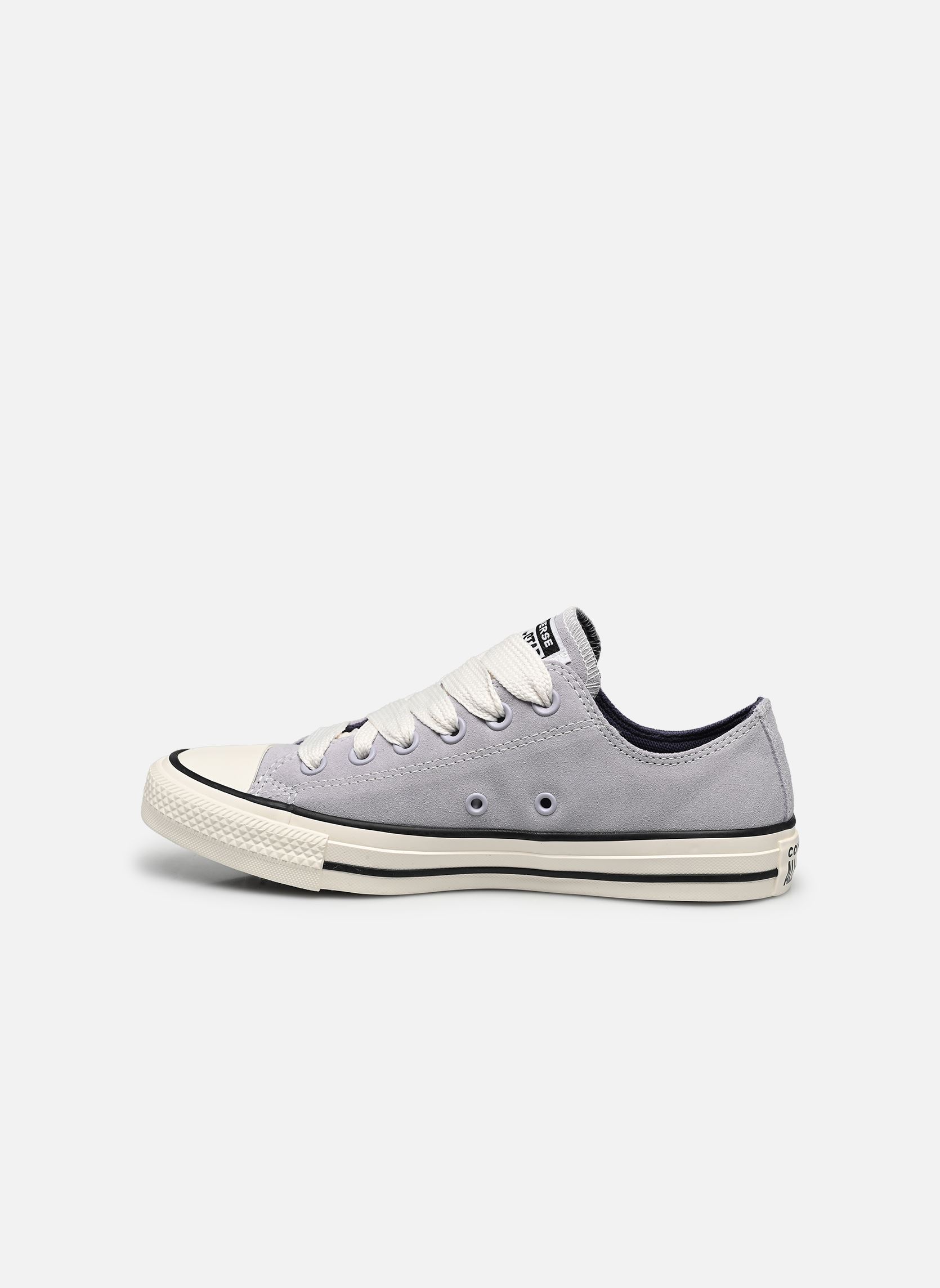 Niedrige Sneaker Chuck Taylor All Star Suede Ox W damen grau Converse Niedrige Sneaker Chuck Taylor All Star Suede Ox W damen grau GHOST TOWN/EGRET/SHADOW PURPLE