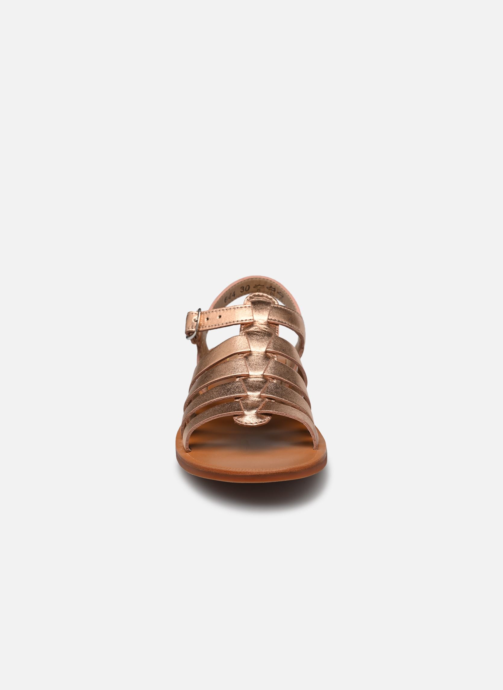 Sandalen Plagette Strap meisjes roze Pom d Api Sandalen Plagette Strap meisjes roze CUIVRE 2