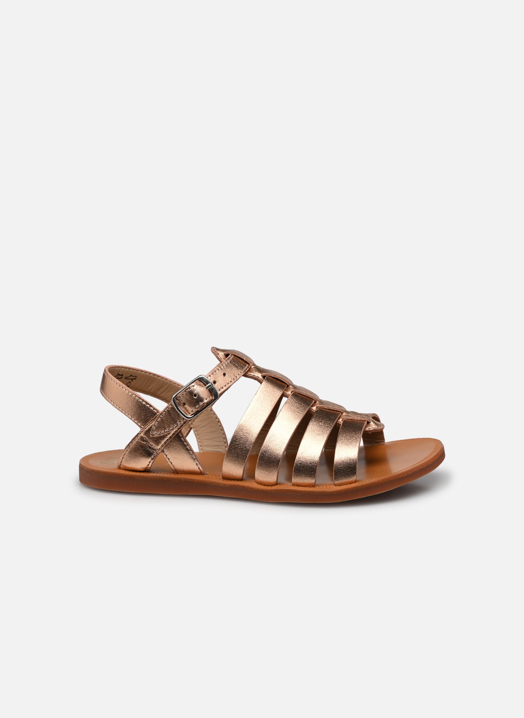 Sandalen Plagette Strap meisjes roze Pom d Api Sandalen Plagette Strap meisjes roze CUIVRE 2