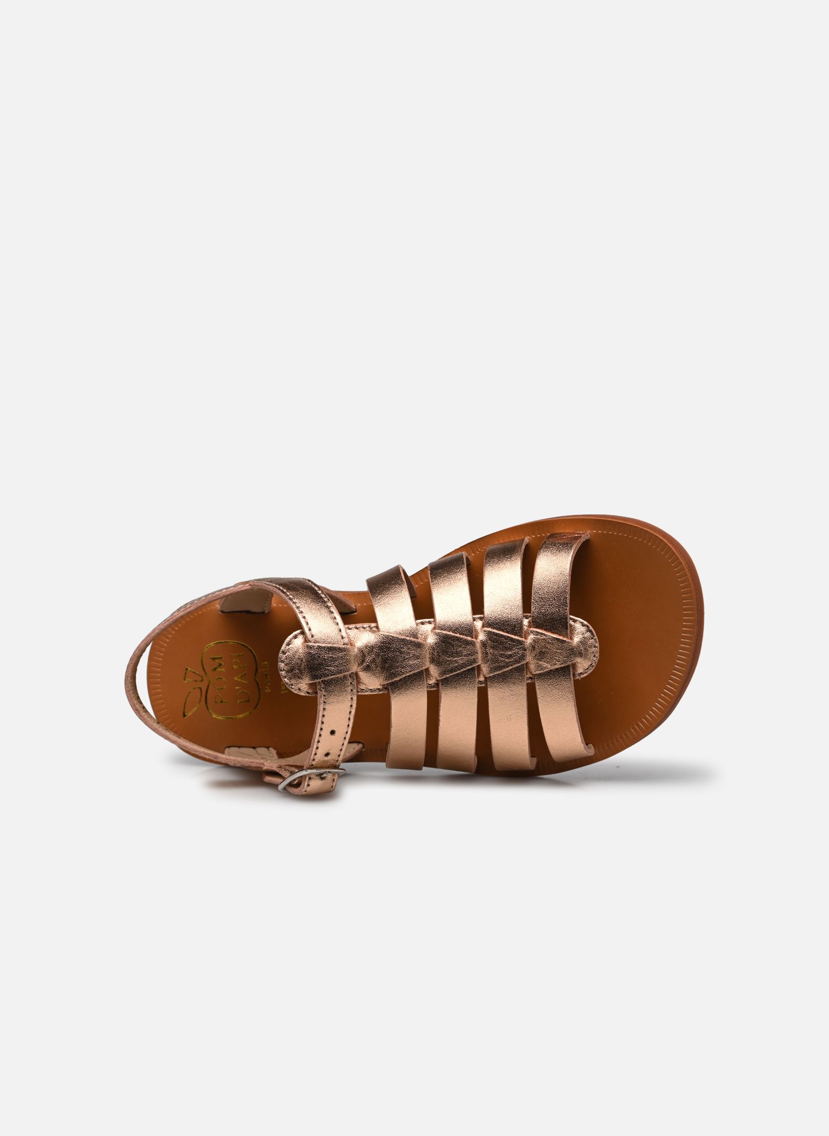 Sandalen Plagette Strap meisjes roze Pom d Api Sandalen Plagette Strap meisjes roze CUIVRE 2