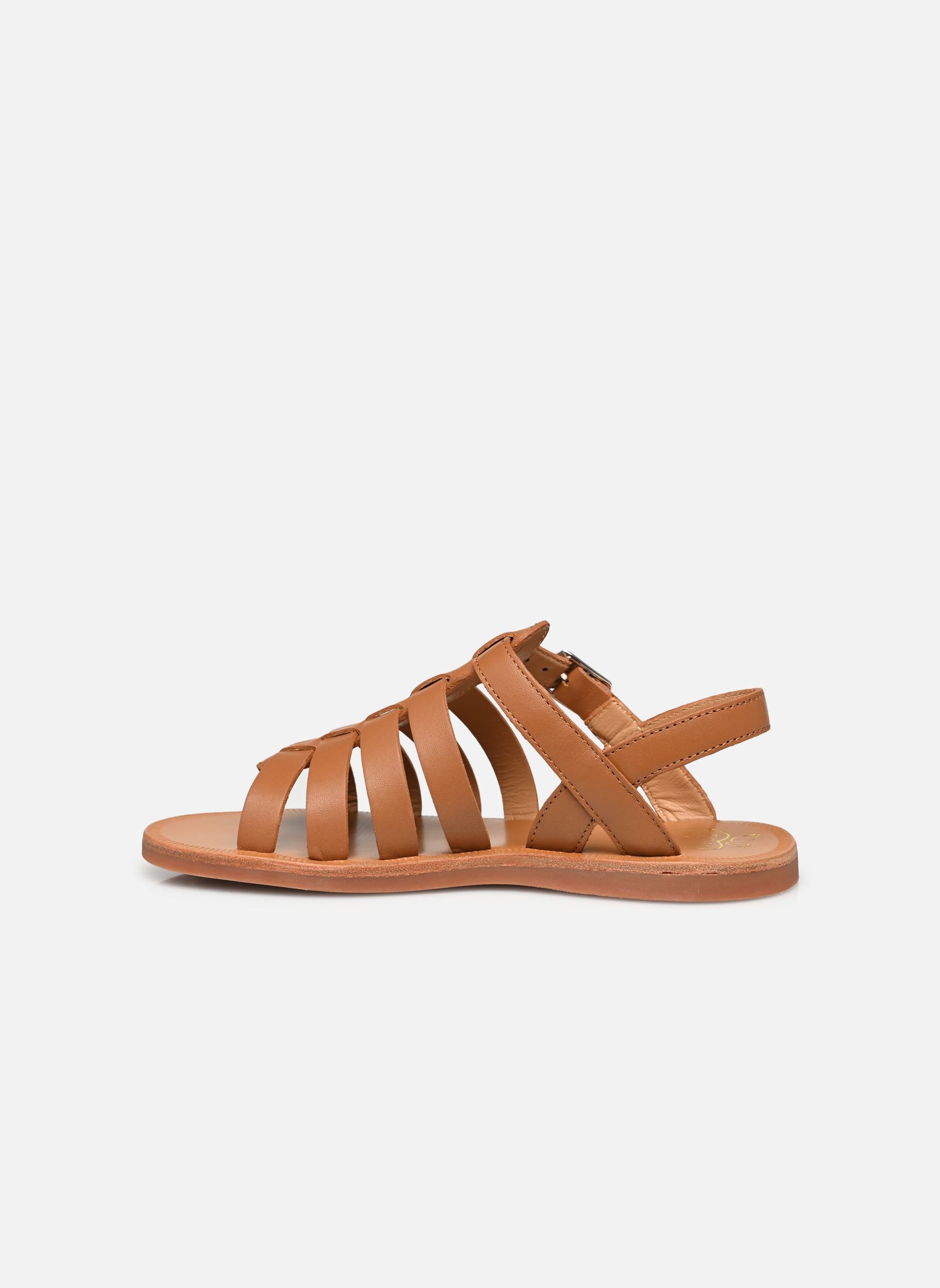 Sandales Plagette Strap fille marron Pom d Api Sandales Plagette Strap fille marron CAMEL 3
