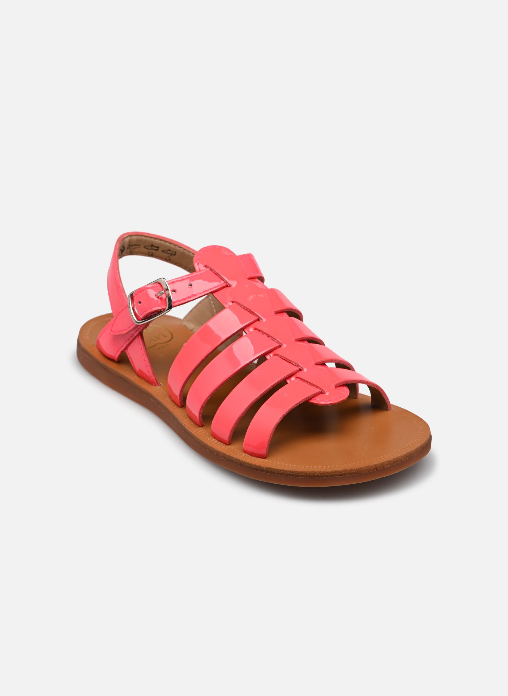 Sandalen Plagette Strap mädchen rosa Pom d Api Sandalen Plagette Strap mädchen rosa PINK NEON