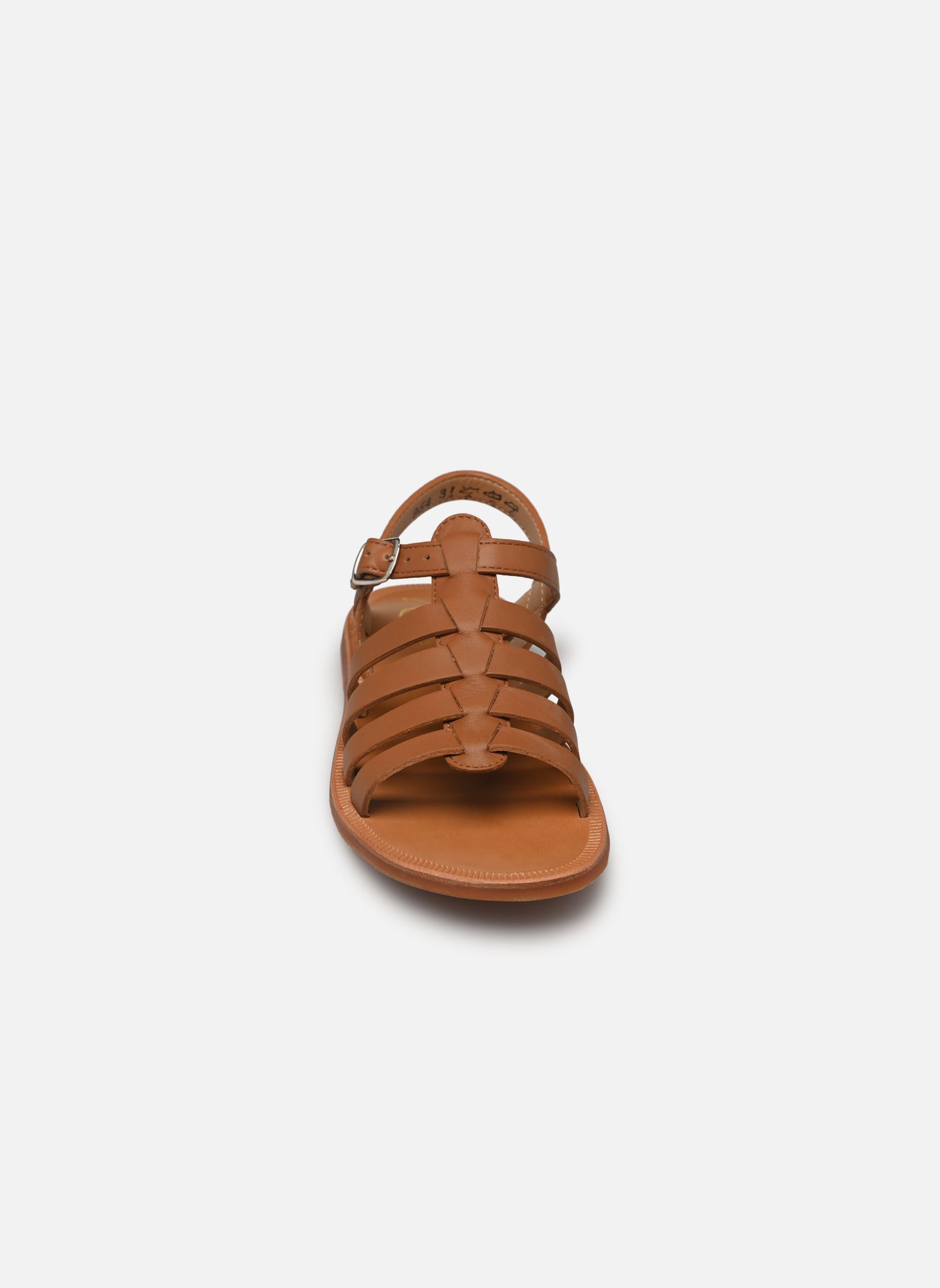 Sandali Plagette Strap bambina marrone Pom d Api Sandali Plagette Strap bambina marrone CAMEL 4