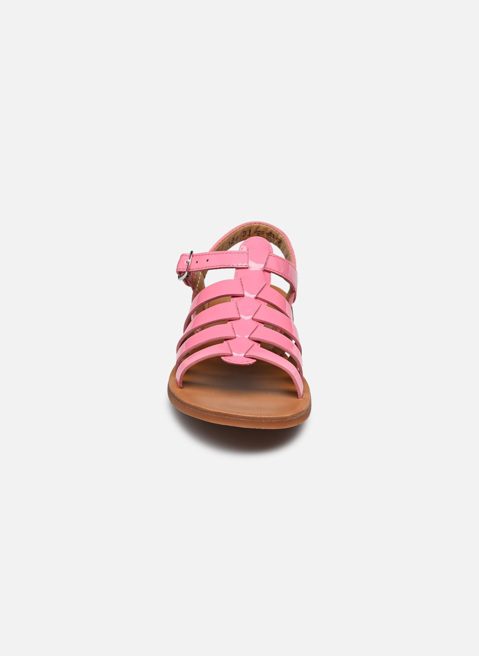 Sandalen Plagette Strap meisjes roze Pom d Api Sandalen Plagette Strap meisjes roze BUBBLE GUM