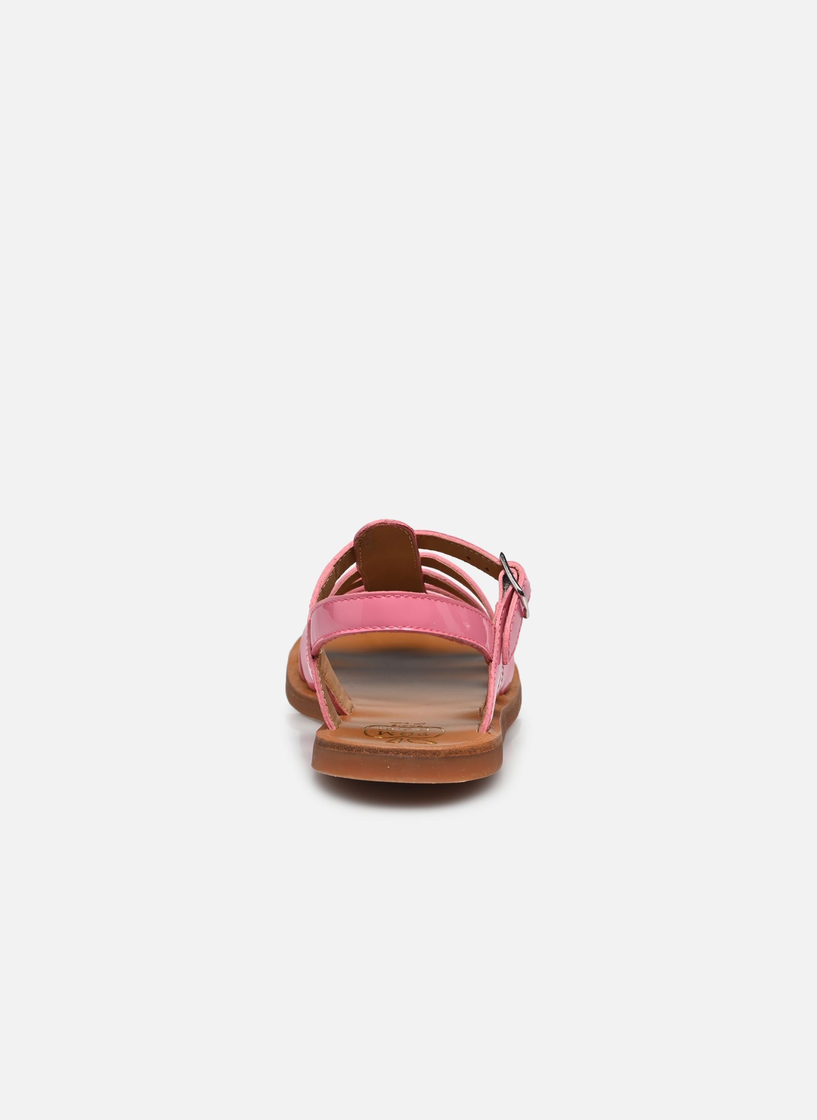 Sandalen Plagette Strap meisjes roze Pom d Api Sandalen Plagette Strap meisjes roze BUBBLE GUM