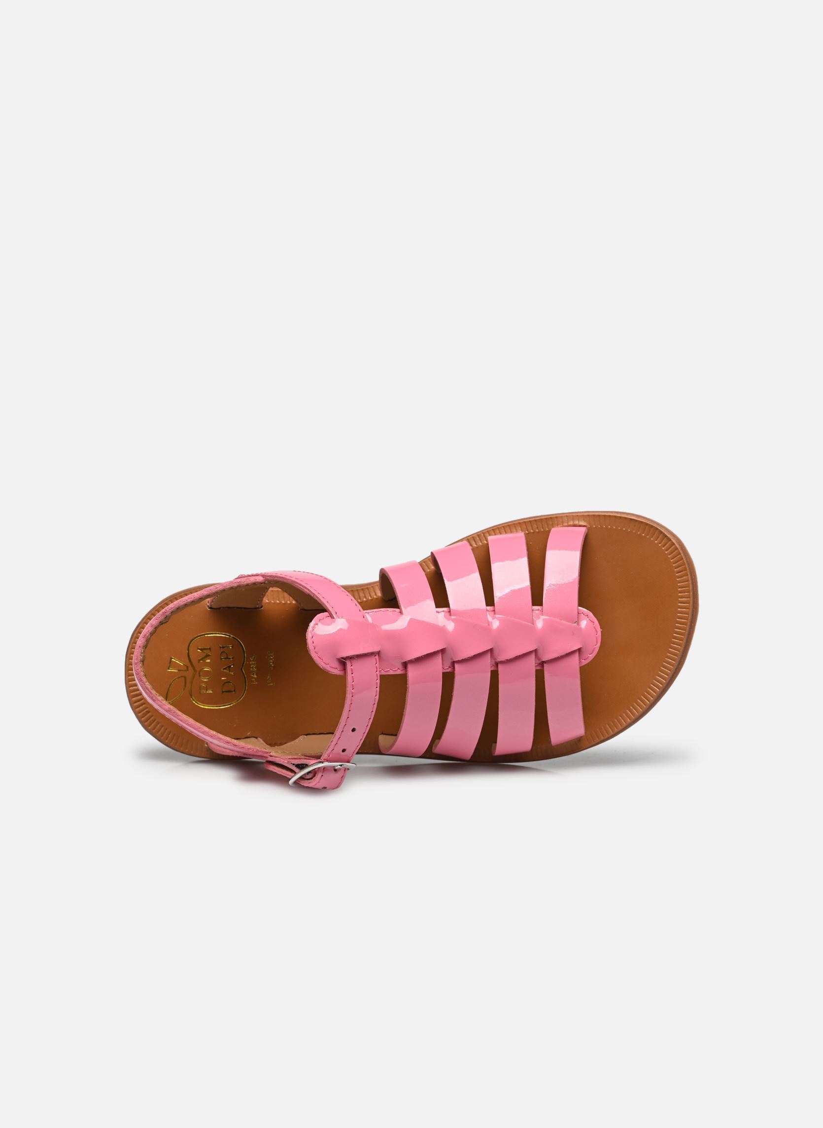 Sandalen Plagette Strap meisjes roze Pom d Api Sandalen Plagette Strap meisjes roze BUBBLE GUM
