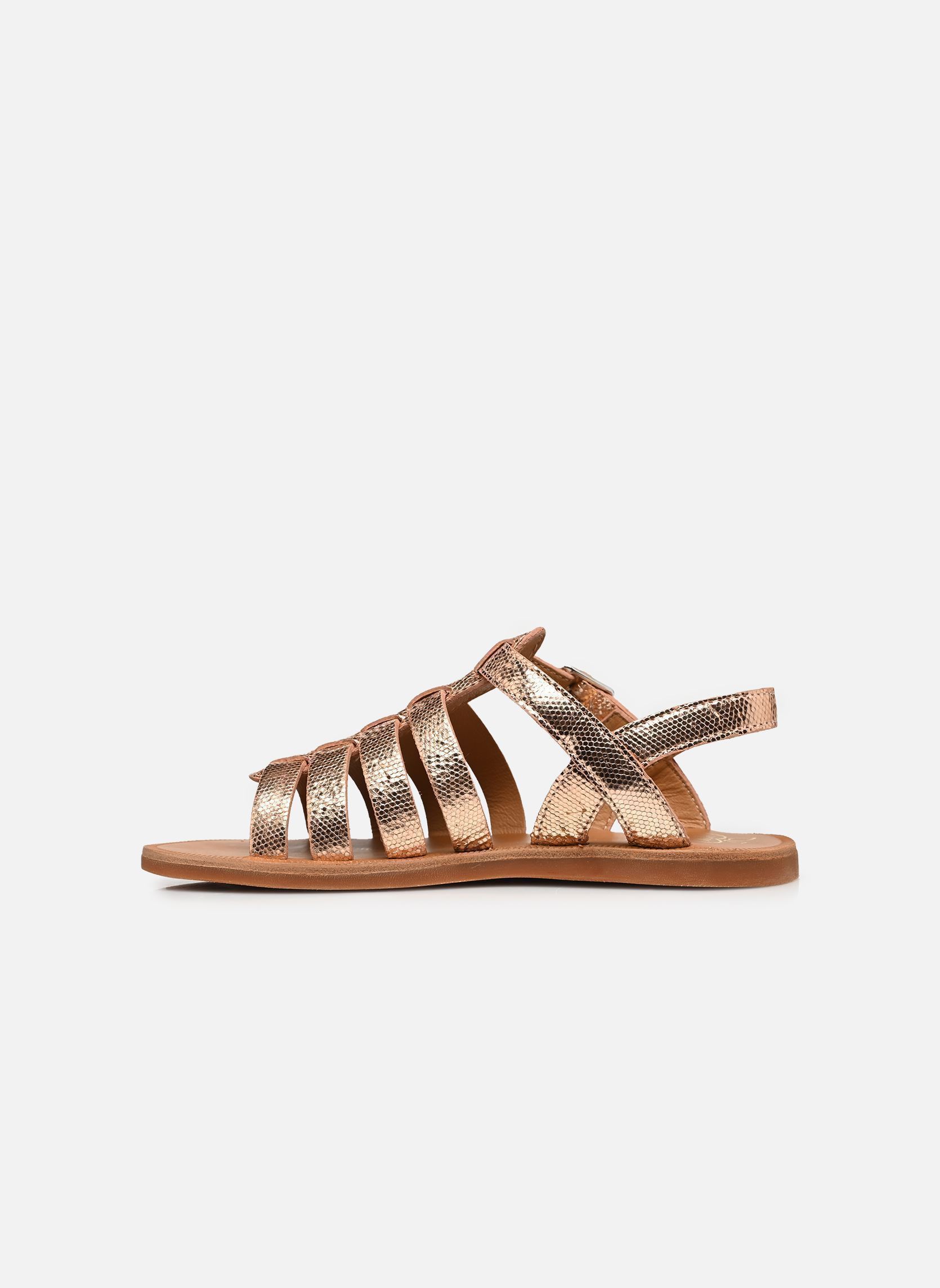 Sandalen Plagette Strap mädchen silber Pom d Api Sandalen Plagette Strap mädchen silber RAME