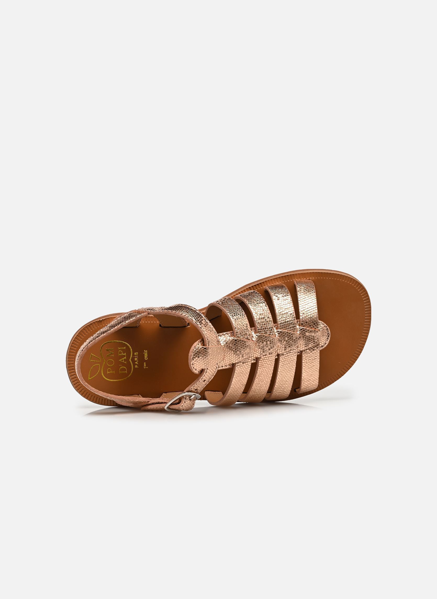 Sandalen Plagette Strap mädchen silber Pom d Api Sandalen Plagette Strap mädchen silber RAME
