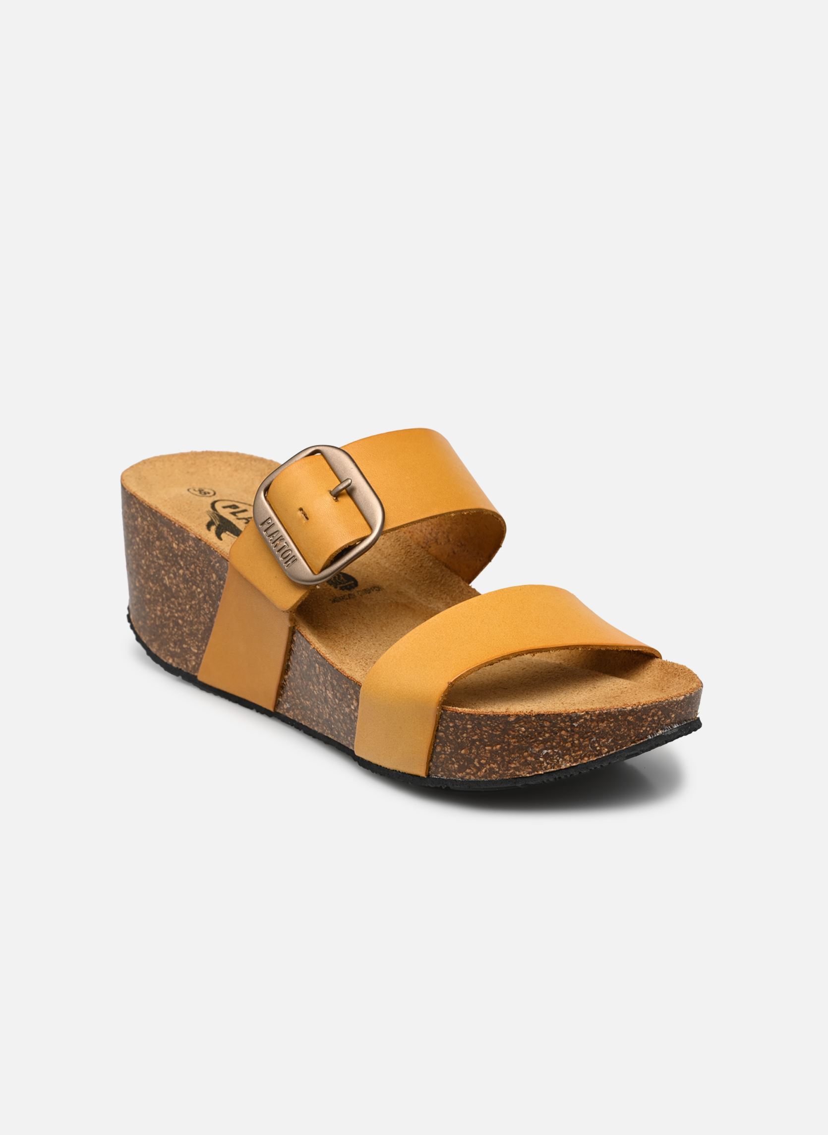 Pantoletten So Rock damen gelb Plakton Pantoletten So Rock damen gelb MOSTAZA_7124