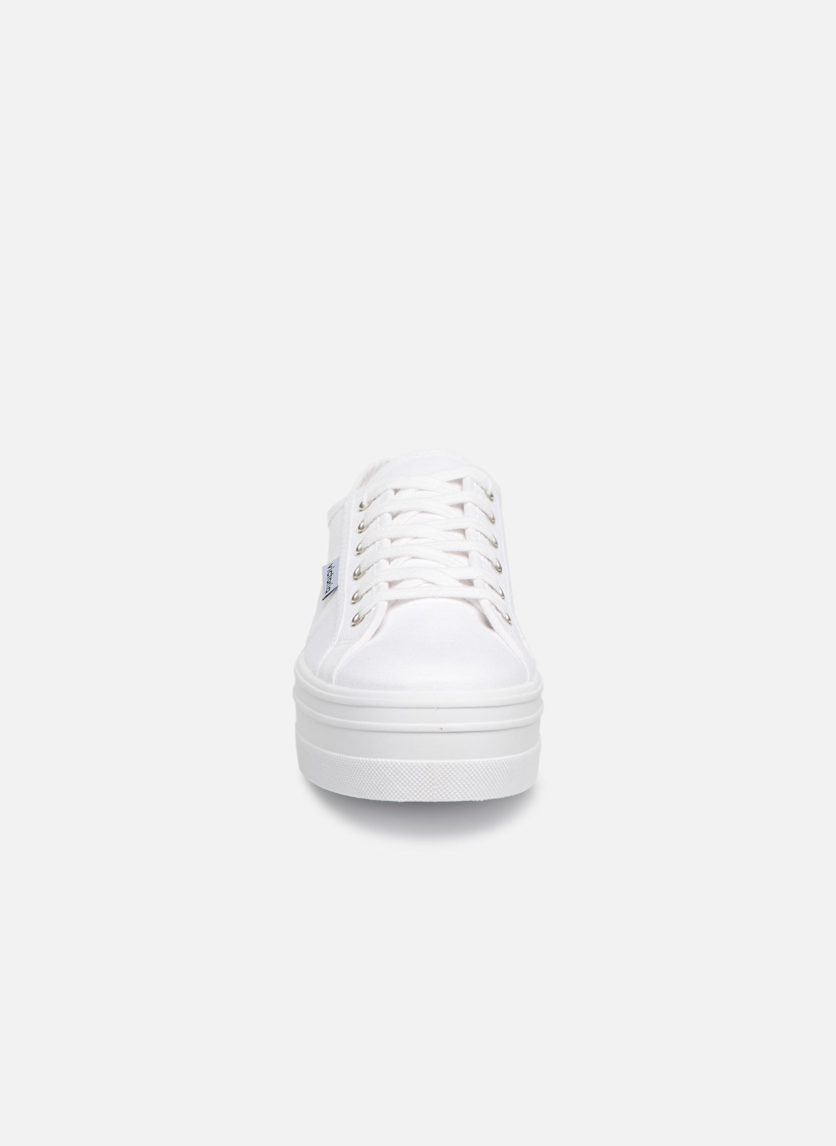 Baskets basses Barcelona Lona Platforma W femme blanc Victoria Baskets basses Barcelona Lona Platforma W femme blanc BLANCO