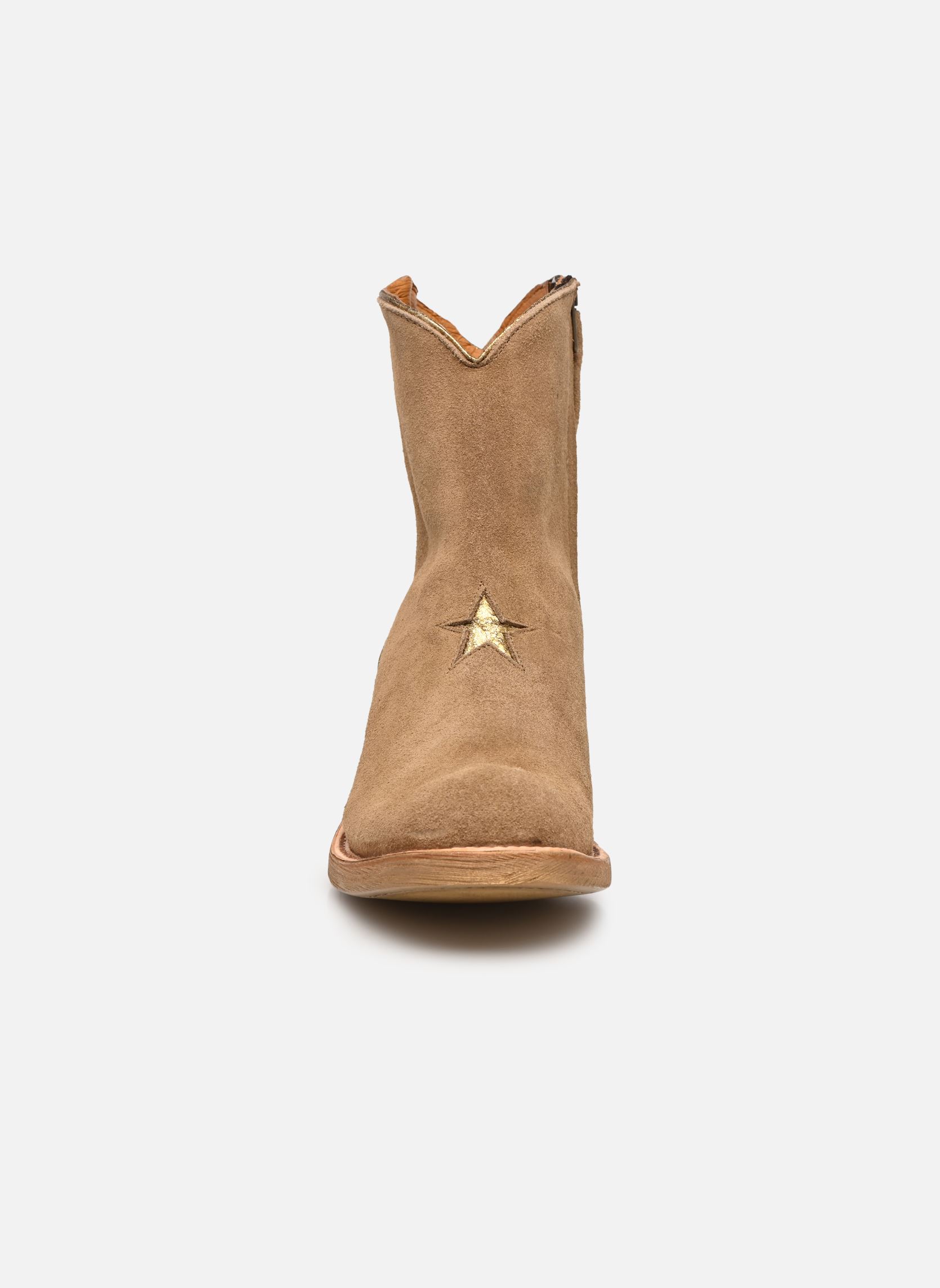 Botines tipo vaquero Star mujer marrón Mexicana Botines tipo vaquero Star mujer marrón New Camel Gold Pastosi Estrel